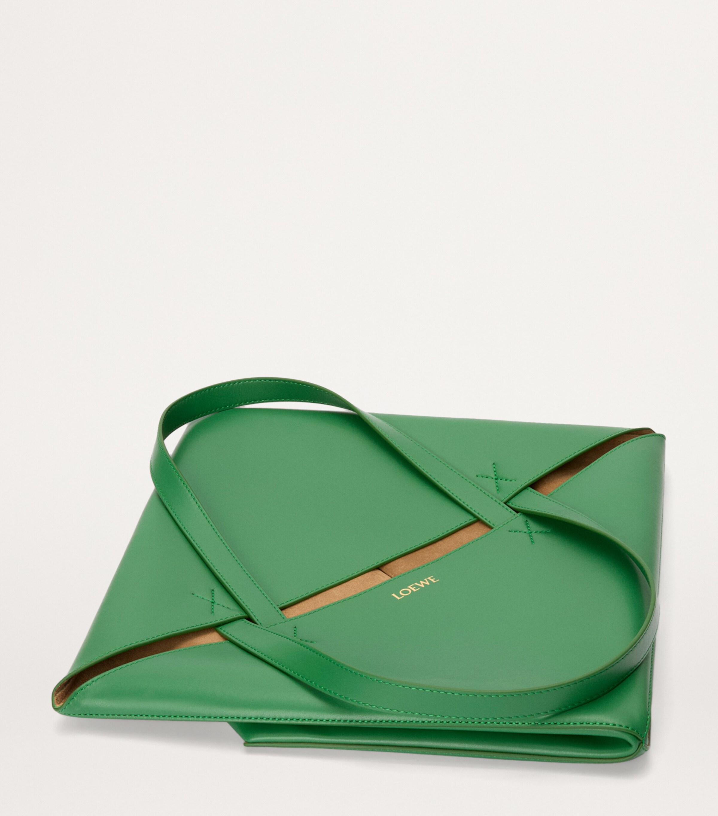 LOEWE Extra Large Leather Puzzle Fold Tote Bag Tropical Green Image 8