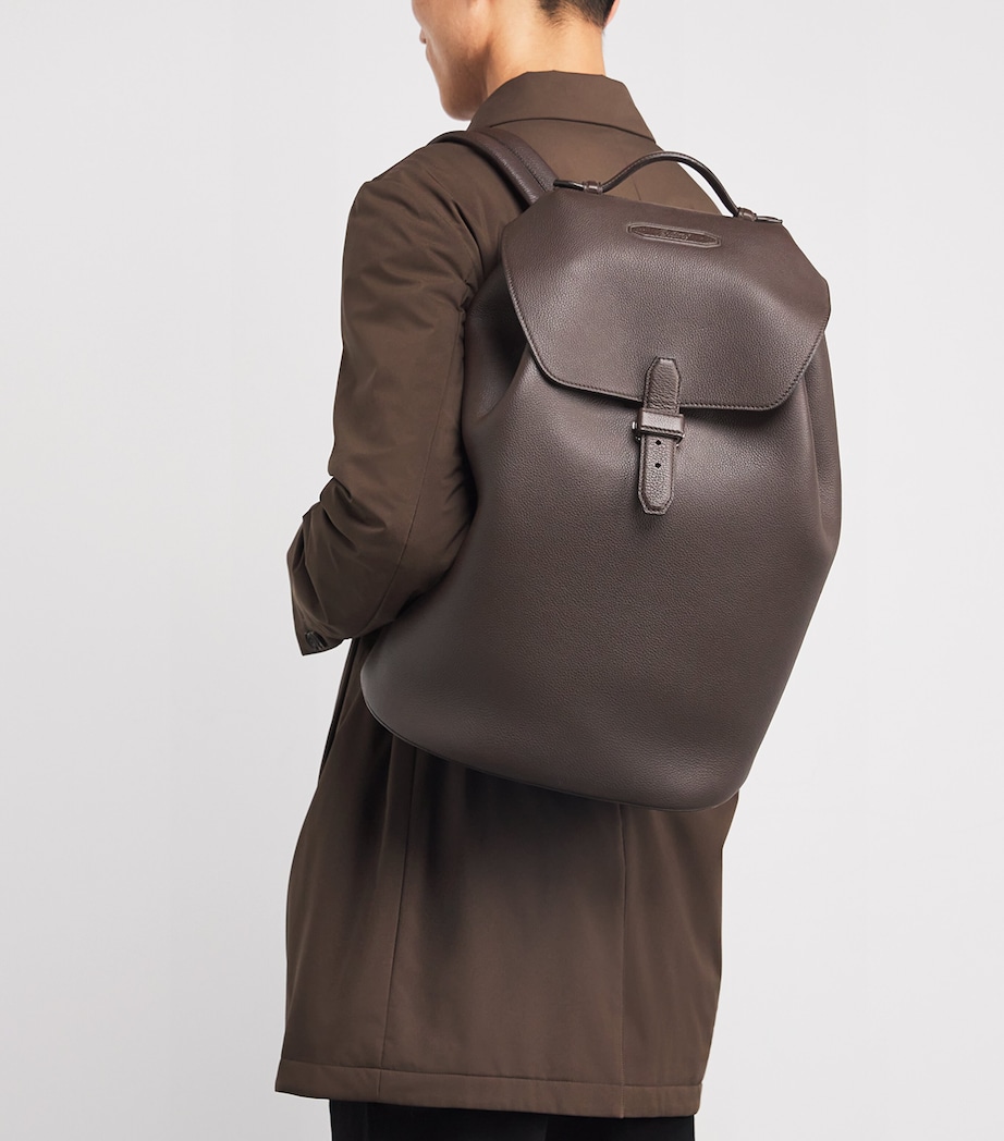 Grained Leather Backpack 2110 Image 2