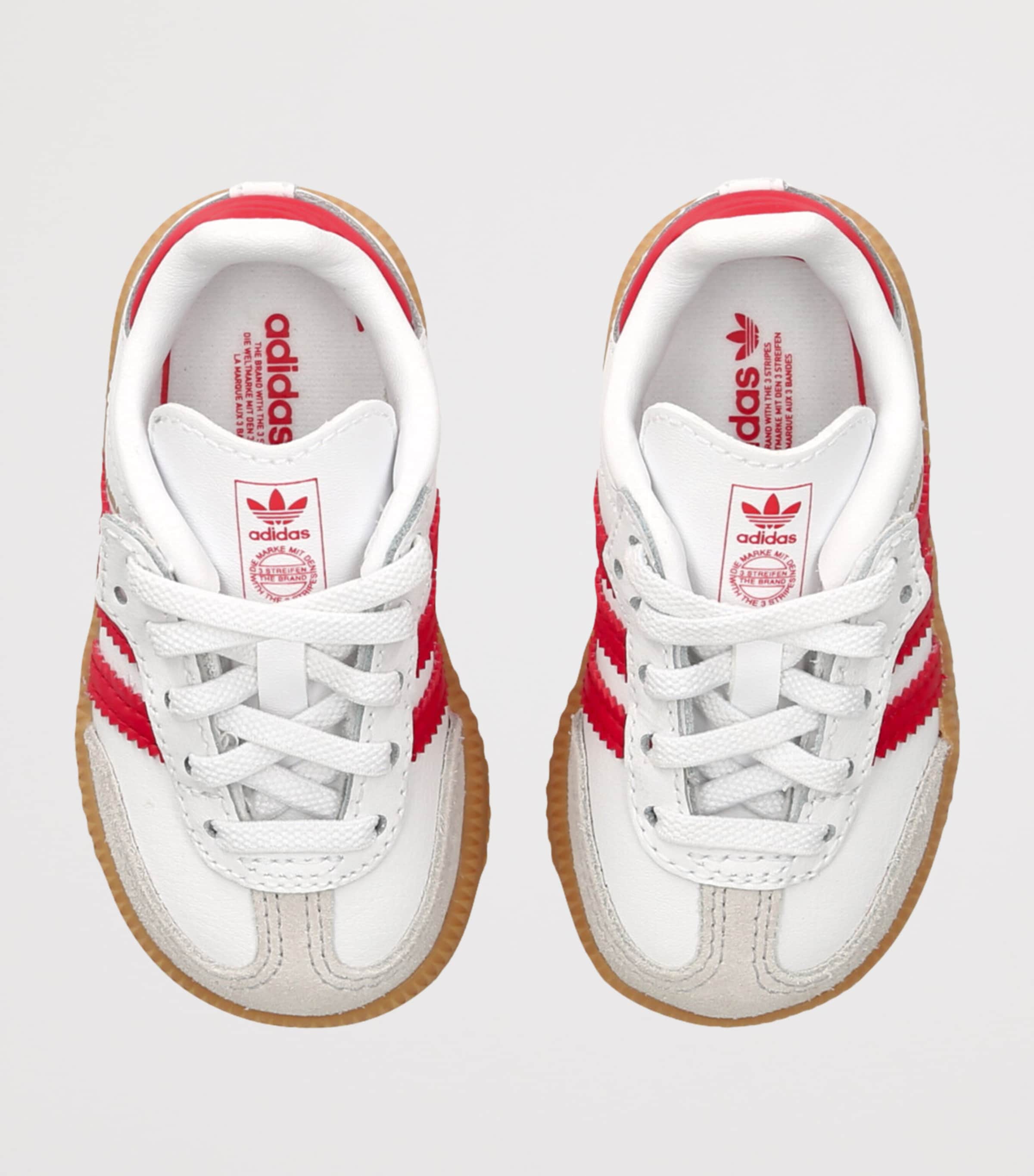 Leather Samba OG Sneakers WHITE/RED Image 4