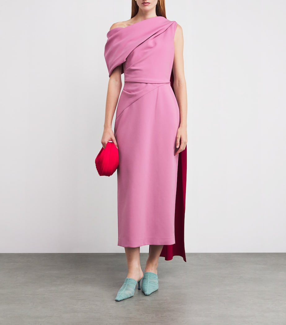 Maite Cape Midi Dress NEW ORCHID/AMARATHUS Image 2