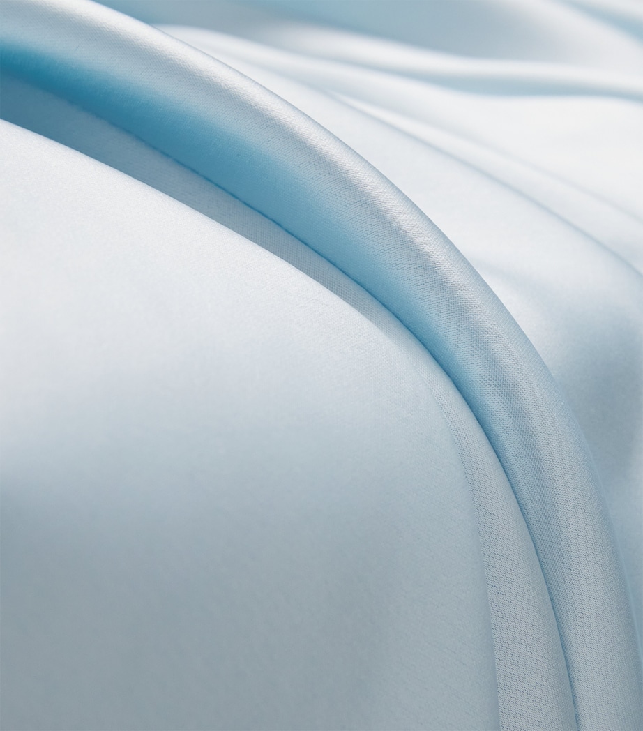 Satin Draped Chimera Blouse L60 MISTY BLUE Image 5