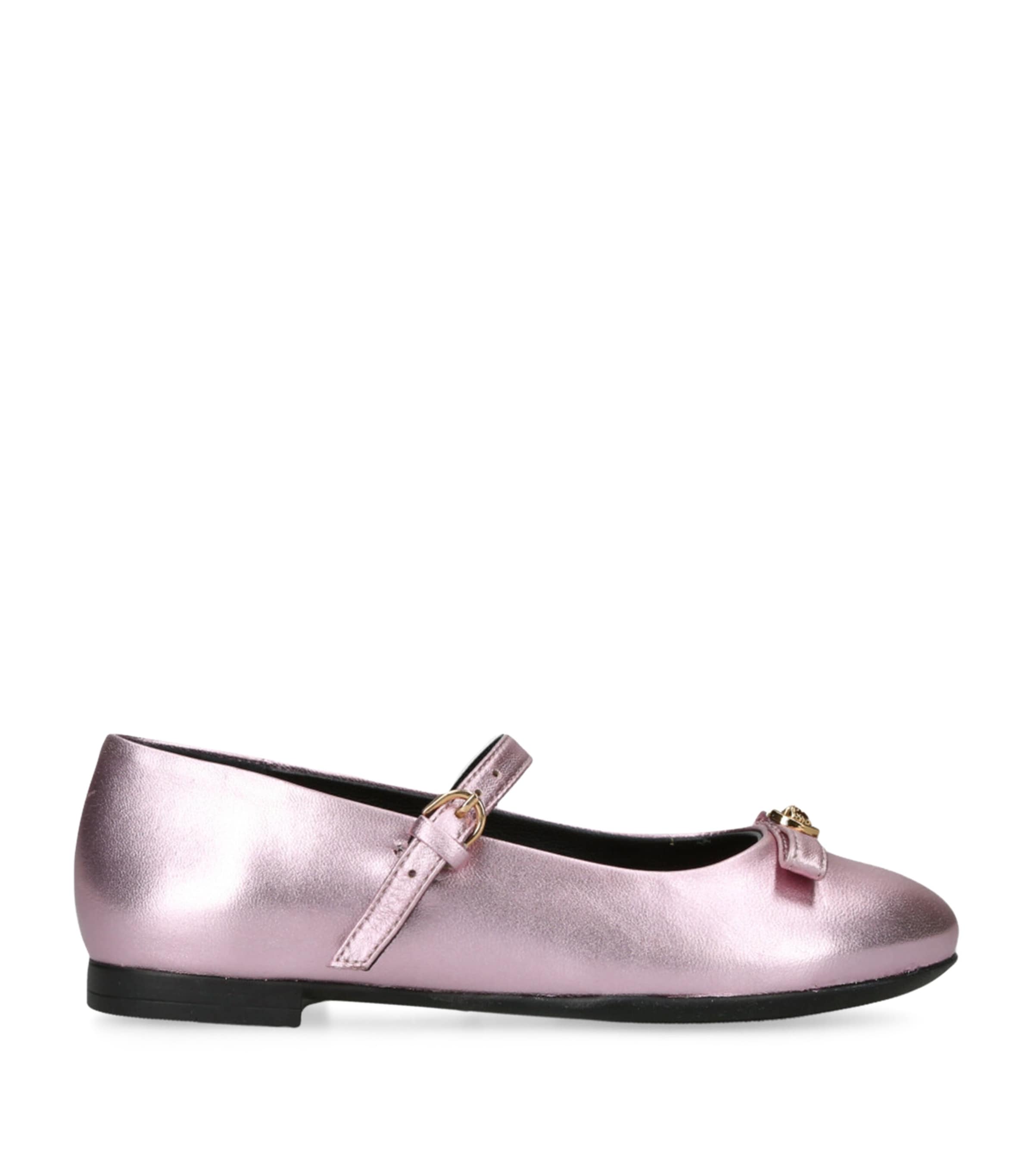 Leather Ballet Flats PINK Image 1