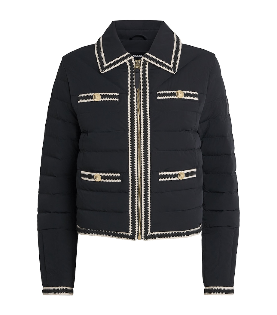 Water-Repellent Down Petunia Jacket BLACK Image 1