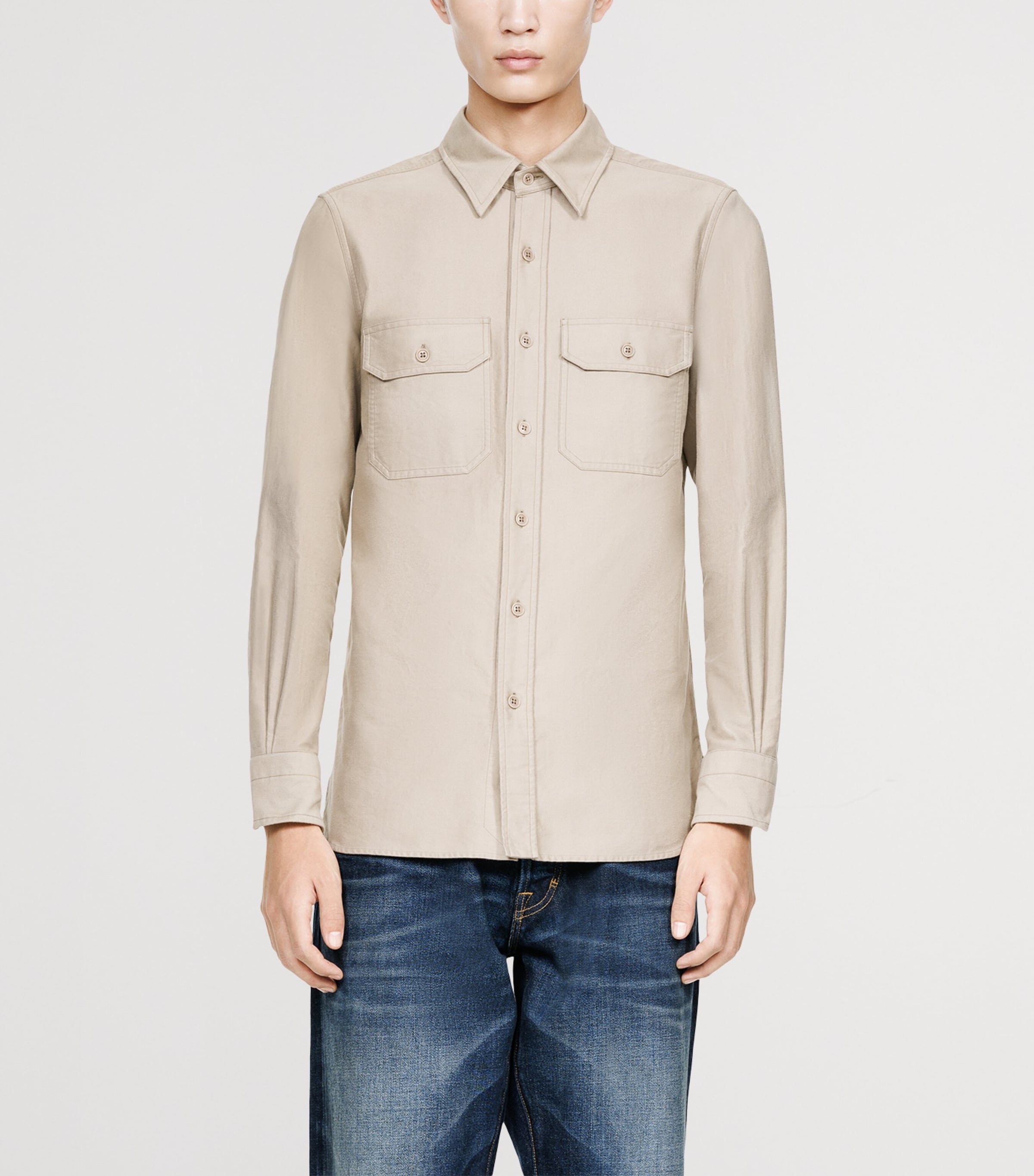 TOM FORD Mens Cotton Shirt Jbw Image 3
