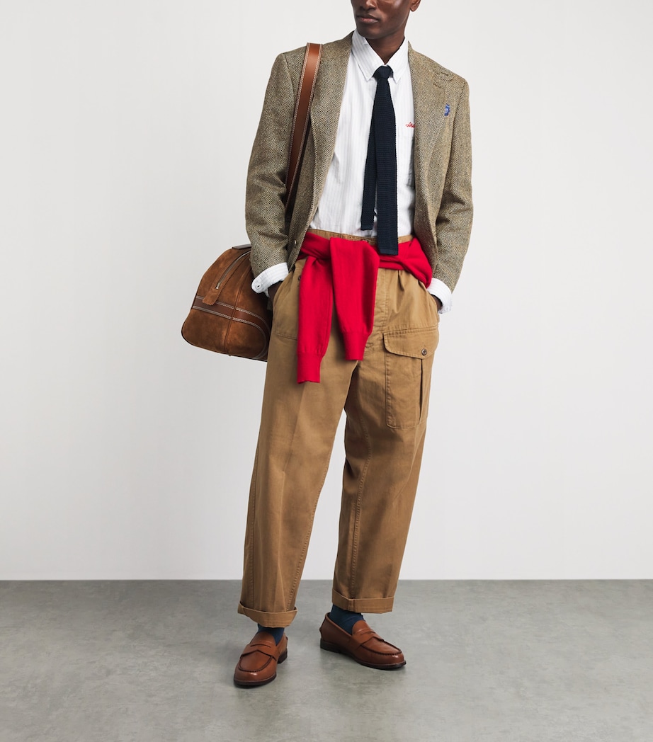 Polo Ralph Lauren Mens Cotton Cargo Trousers Sandsurf Image 2