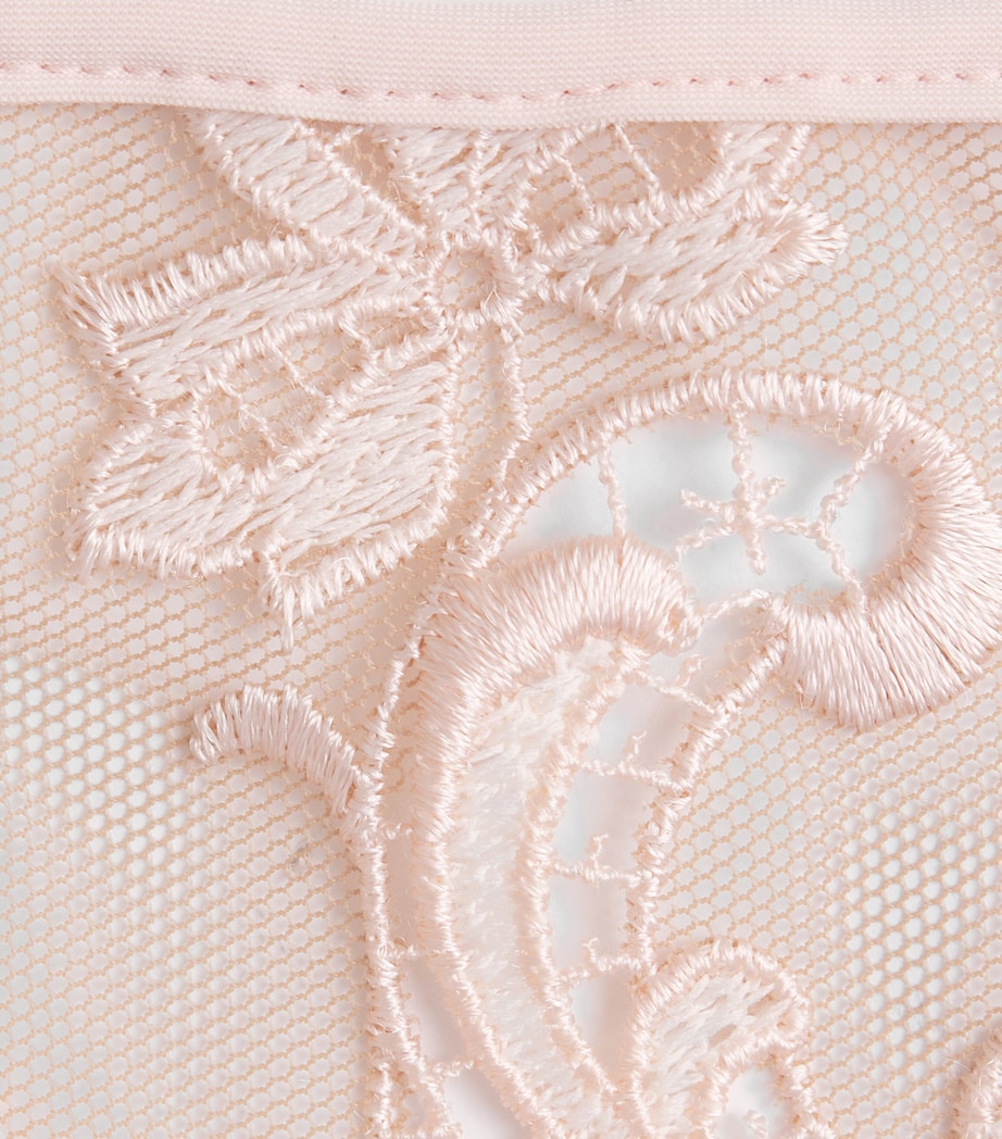 Simone Perele Womens Lace Saga Thong Rose Nude Image 4