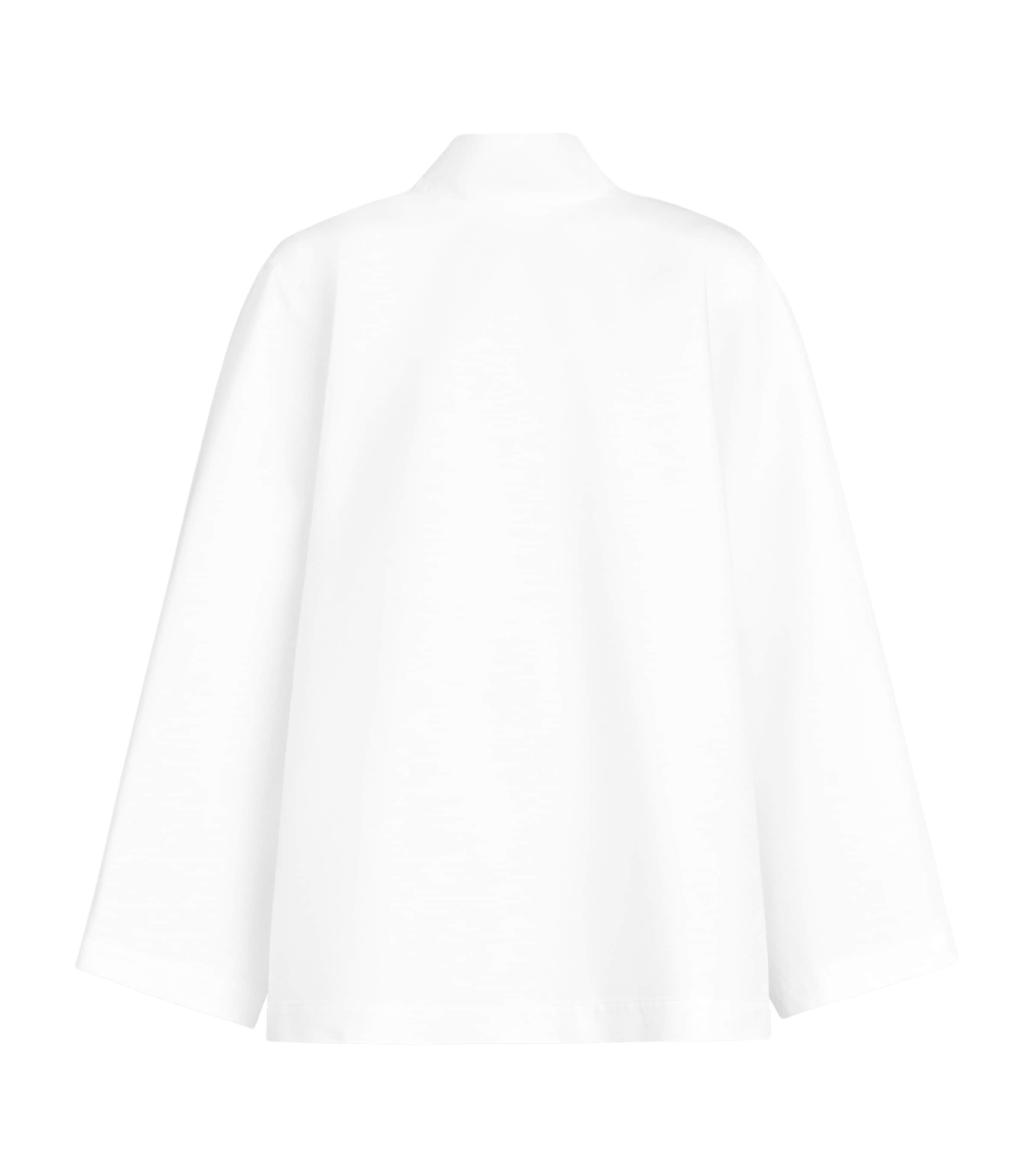 Alaïa Womens Cotton Poplin Reverse Jacket Blanc Image 4