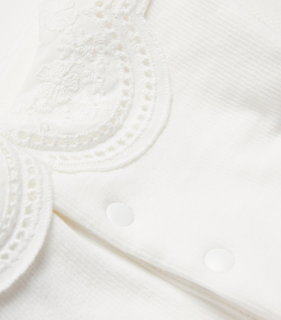 Collar-Detail Ribbed T-Shirt (3 Months-4 Years) 13NACRE Image 3