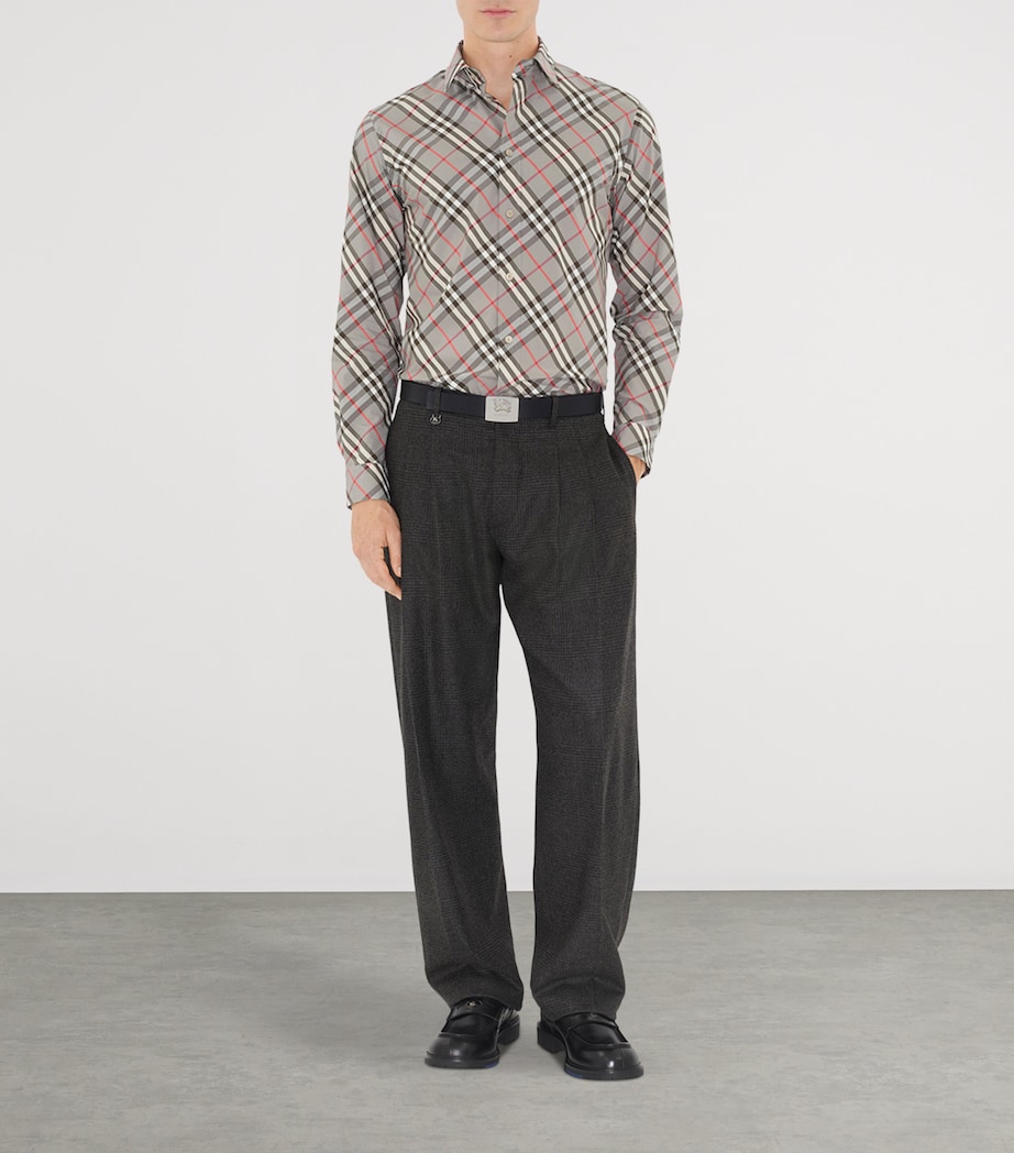 Cotton Check Shirt MAUVE GREY IP CHECK Image 2