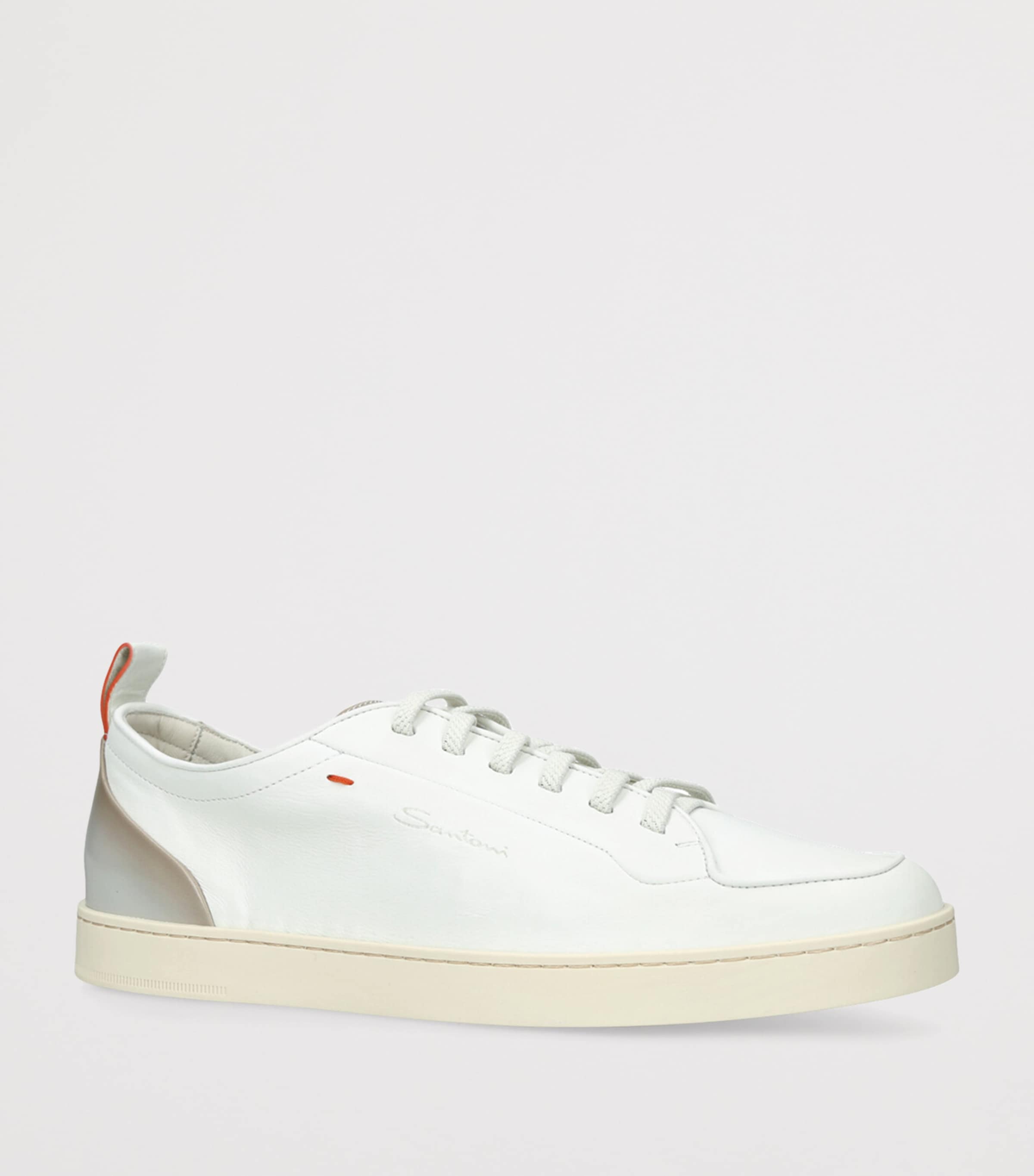 Santoni Leather Montecarlo Sneakers White Image 3