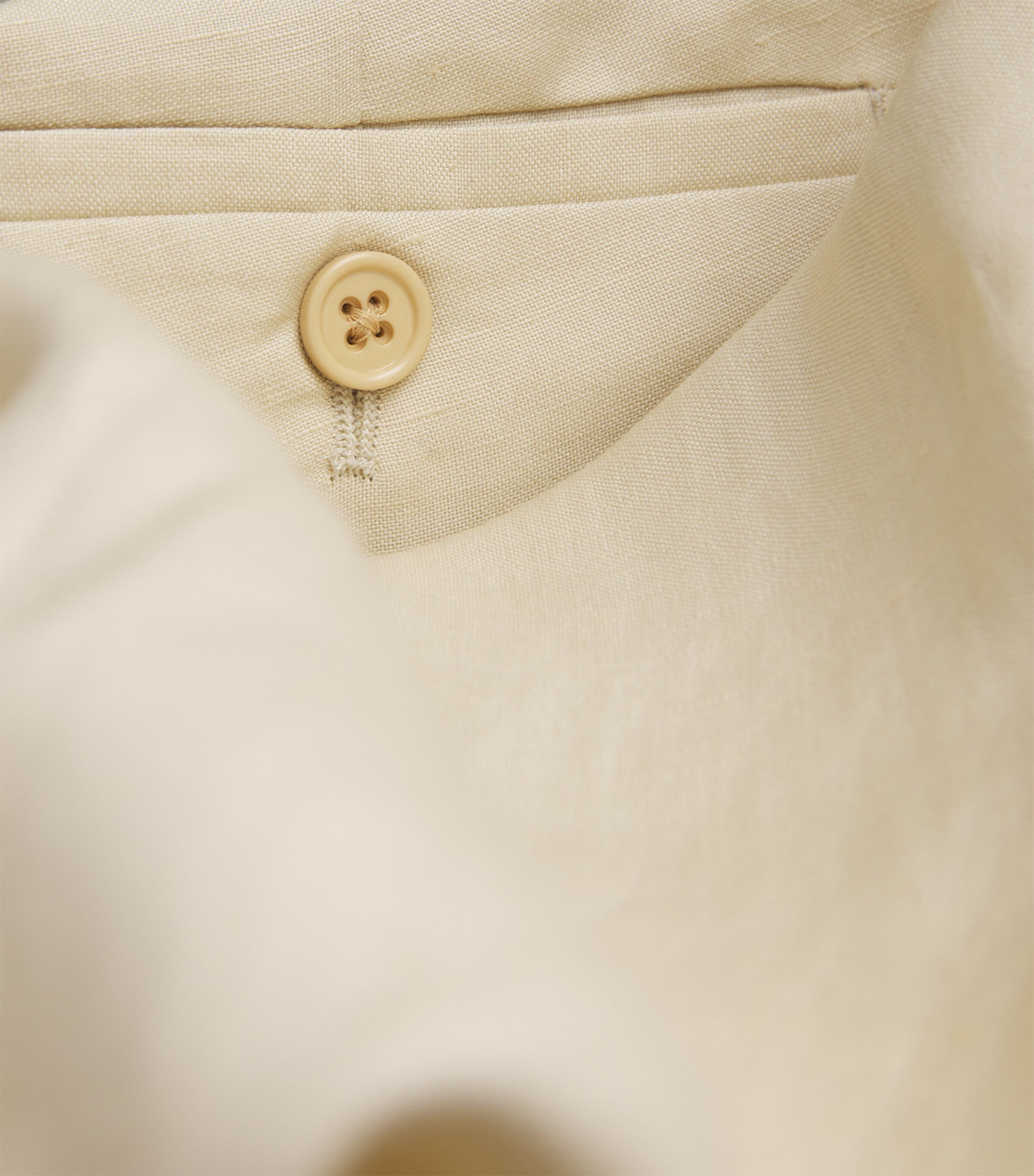 Ralph Lauren Purple Label Mens Linen Davis Trousers Limestone Image 5