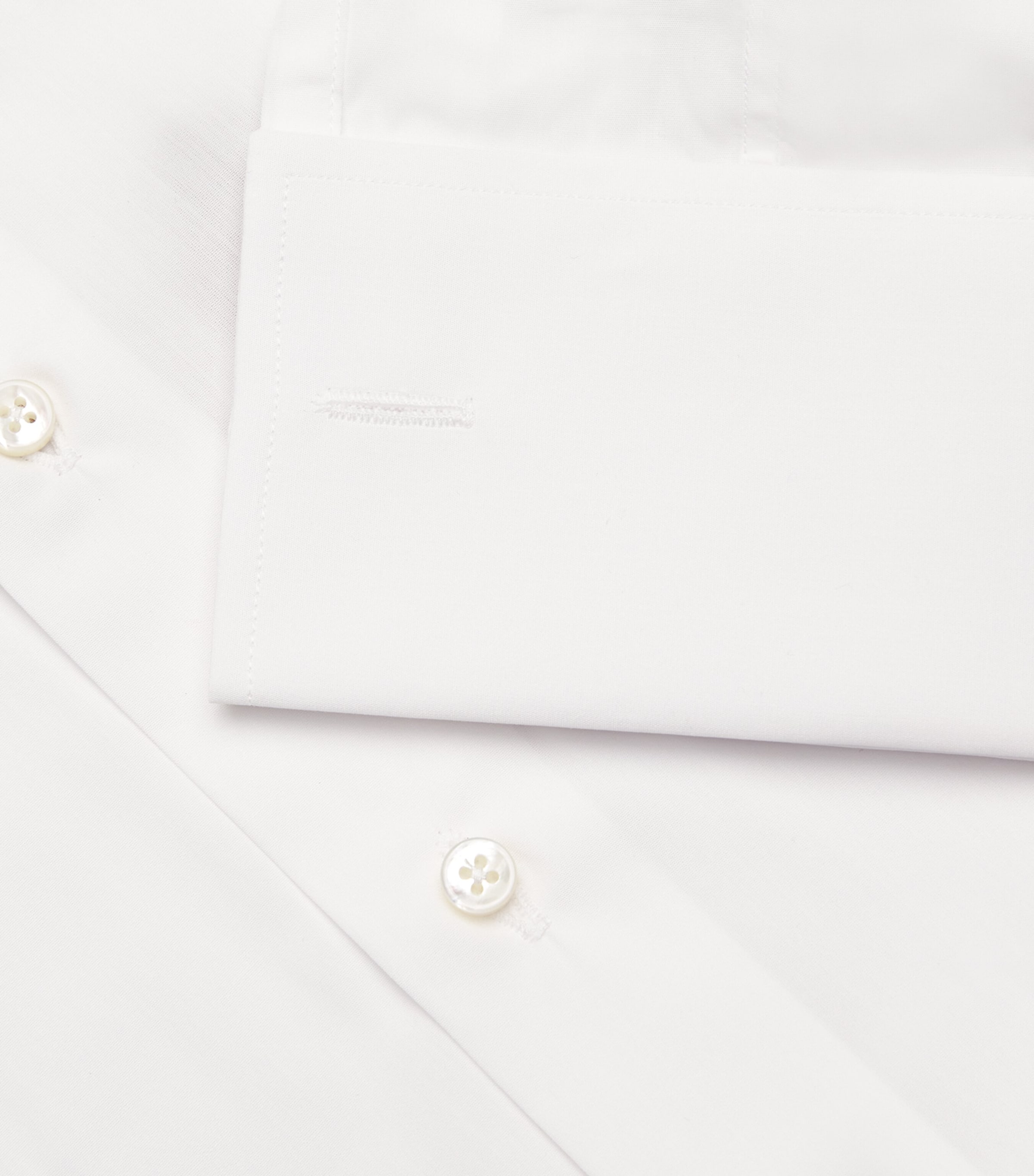 Egyptian Cotton Slim-Fit Shirt 001 WHITE Image 2