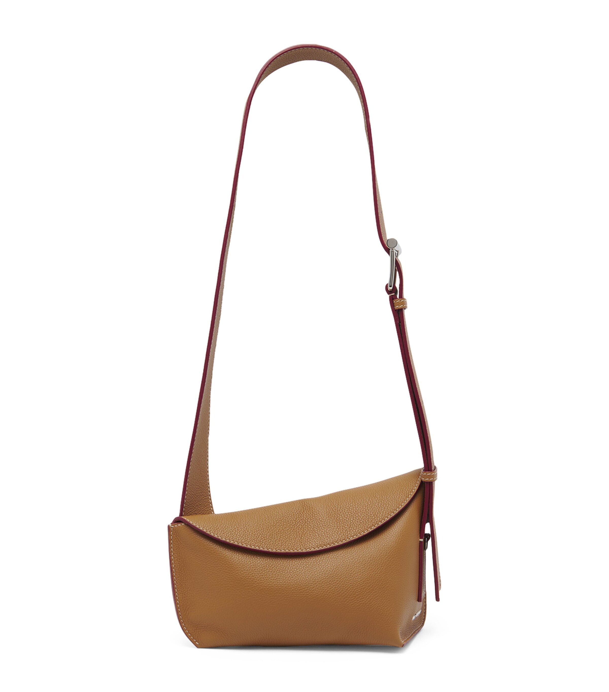 Alexander Mcqueen Leather The T-bar Sling Cross-body Bag In Brown