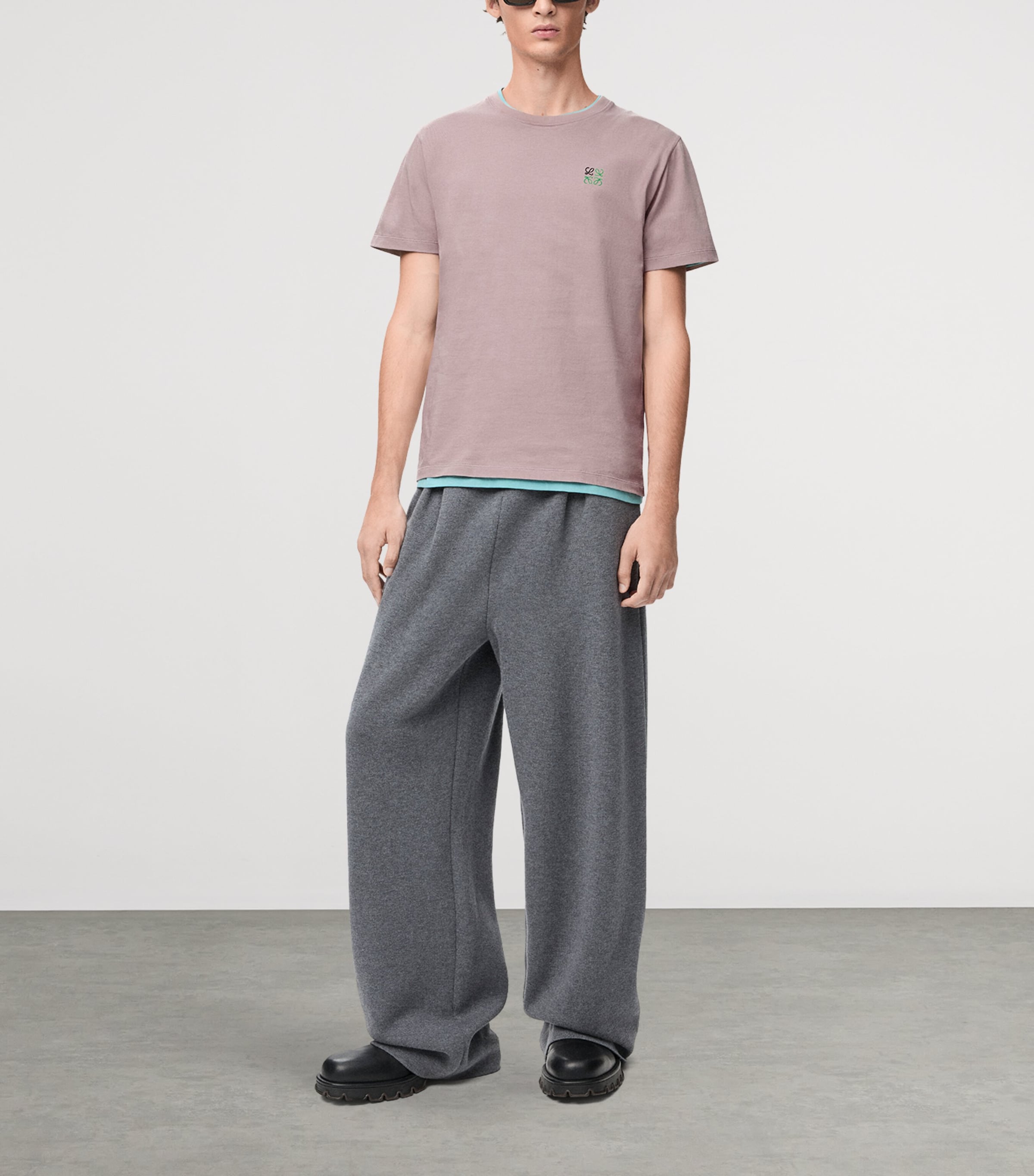 Cotton Anagram T-Shirt LIGHT PINK Image 5