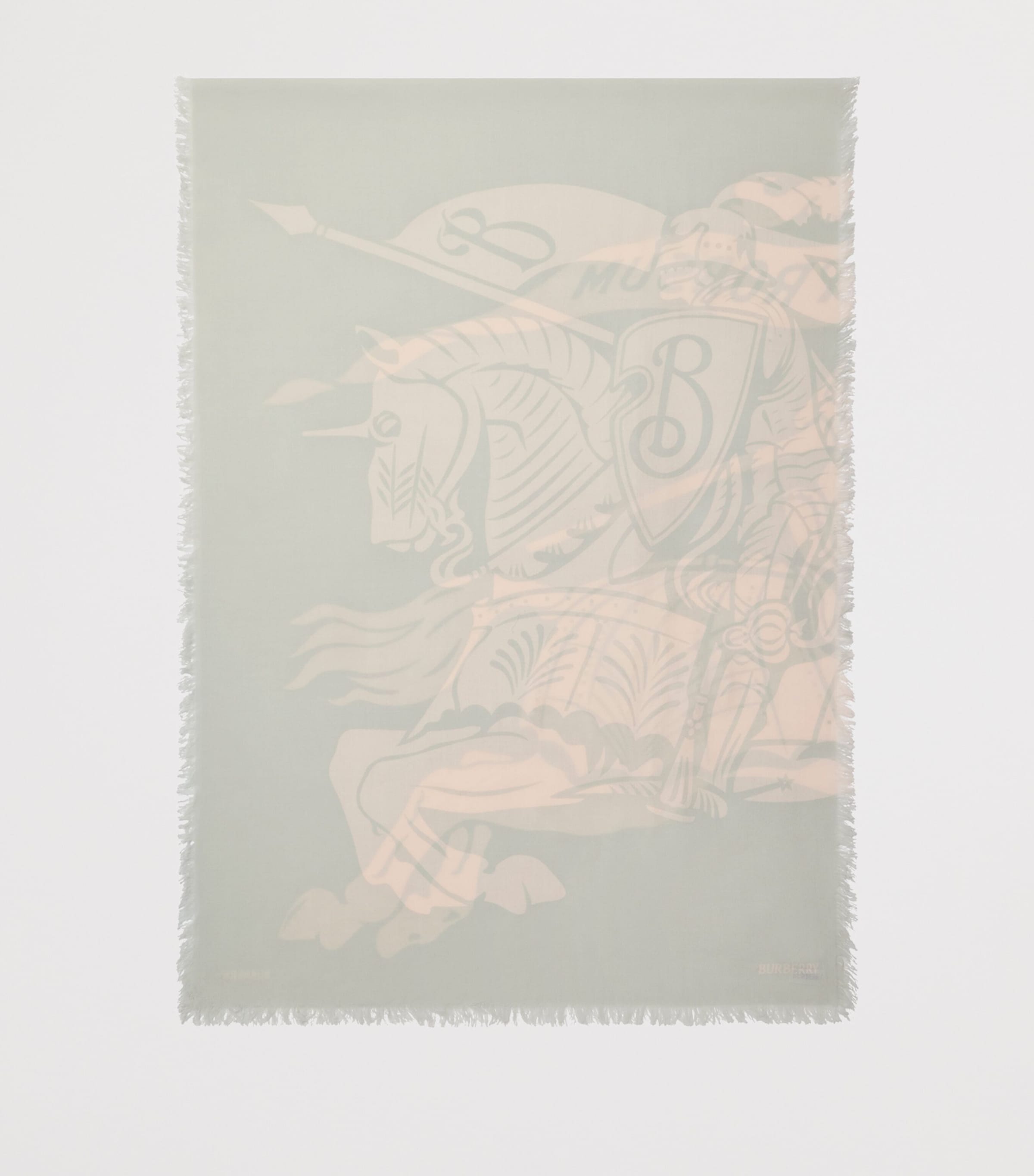 Wool Wide EKD Scarf MITTEN GREY Image 6