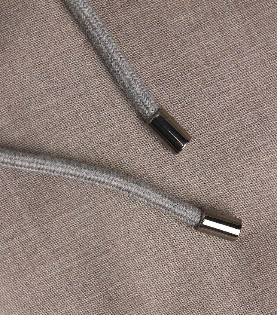 Virgin Wool-Blend Drawstring Trousers 035 NATURAL / BEIGE Image 5