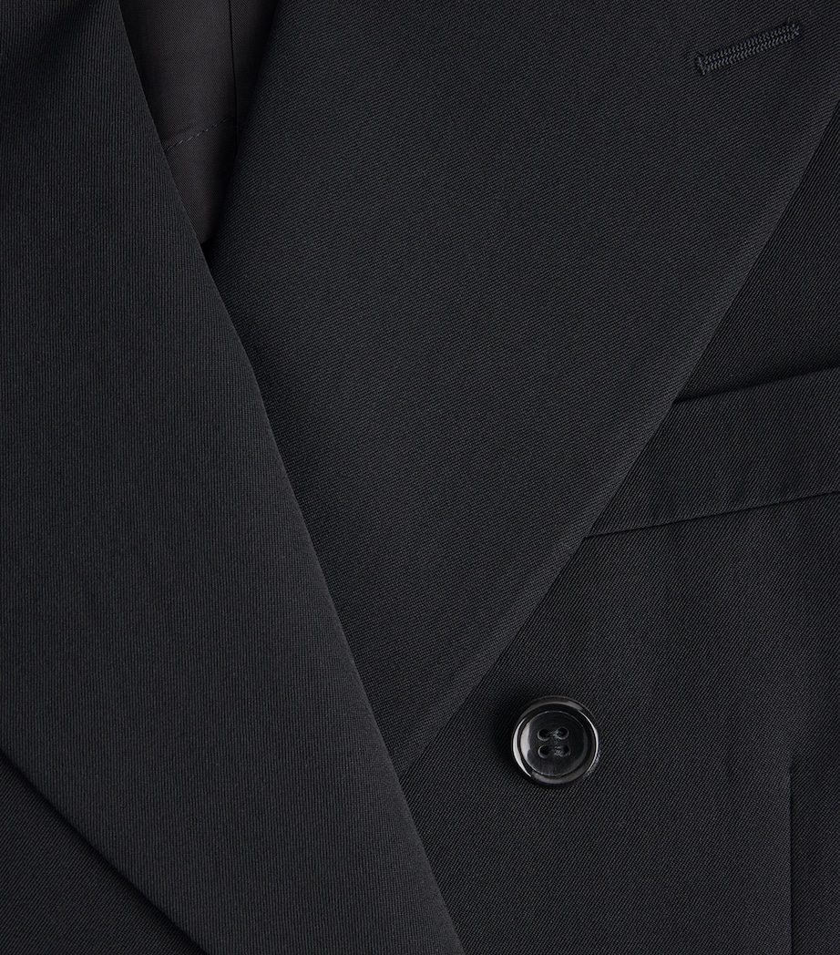 Comme Des Garçons Homme Plus Mens Wool Double-Breasted Blazer Black Image 6