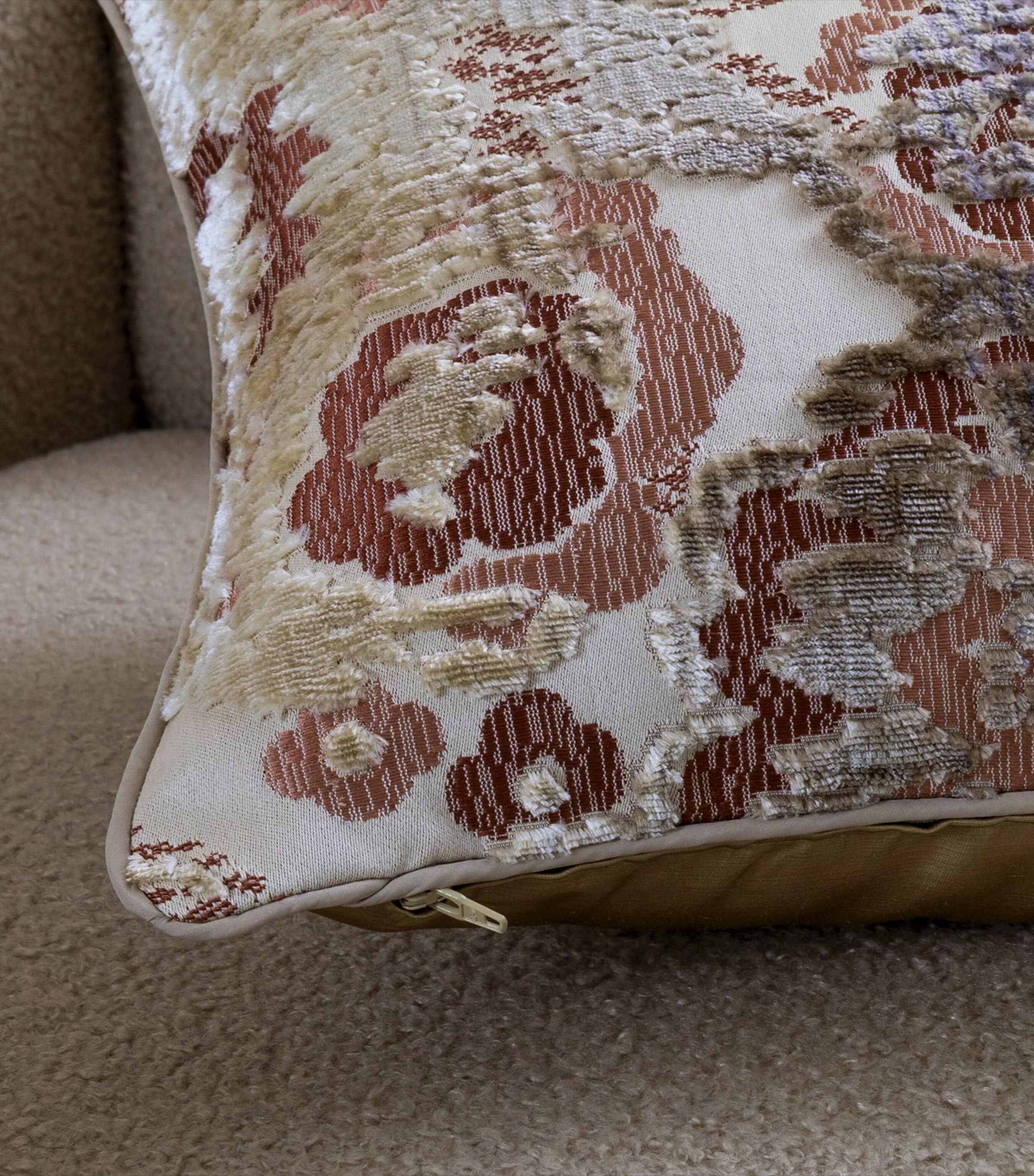 Frette Collector Decorative Cushion (40cm x 60cm) Misty Blush Image 4