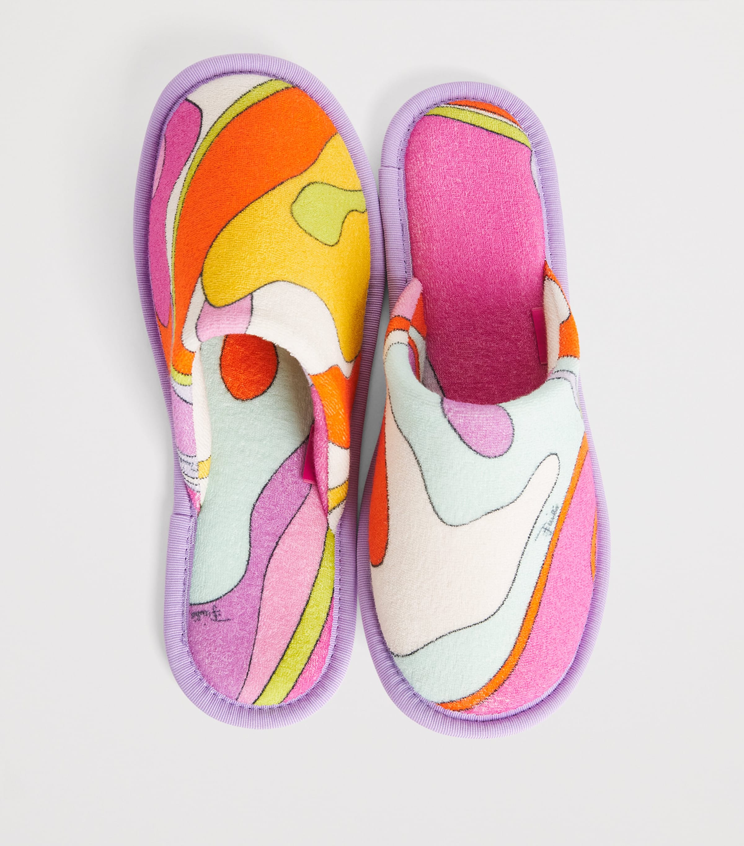 PUCCI Cotton Towelling Printed Slippers Image 6