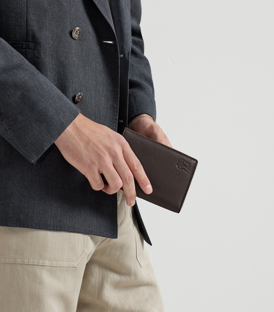 Brunello Cucinelli Leather Bifold Card Holder Image 2