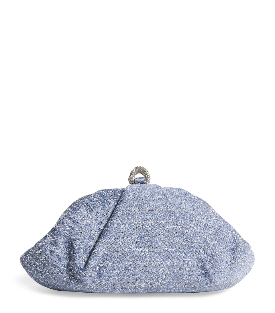 Denim Sparkle Gemma Clutch Bag