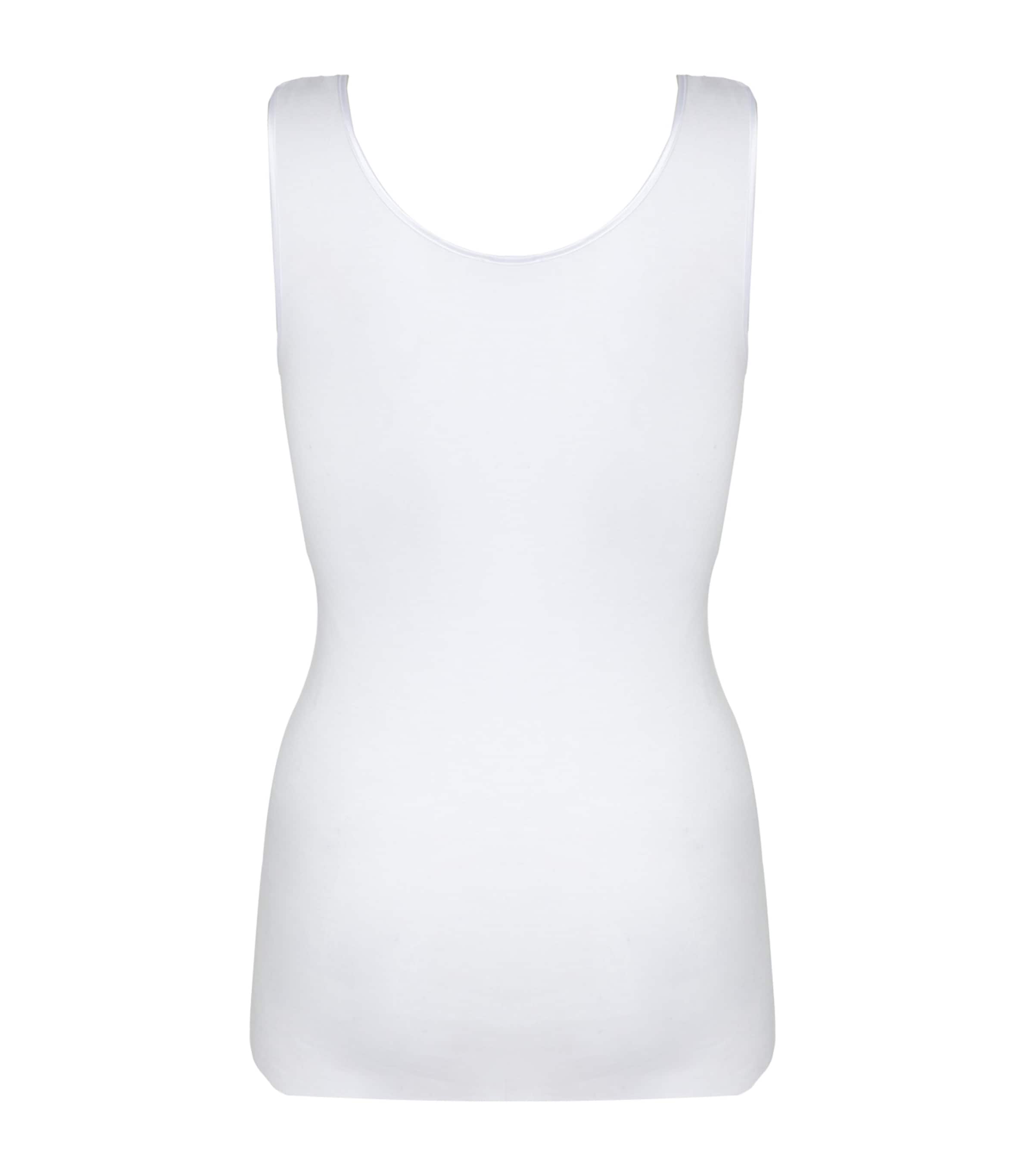 Cotton Seamless Tank Top WHITE Image 3