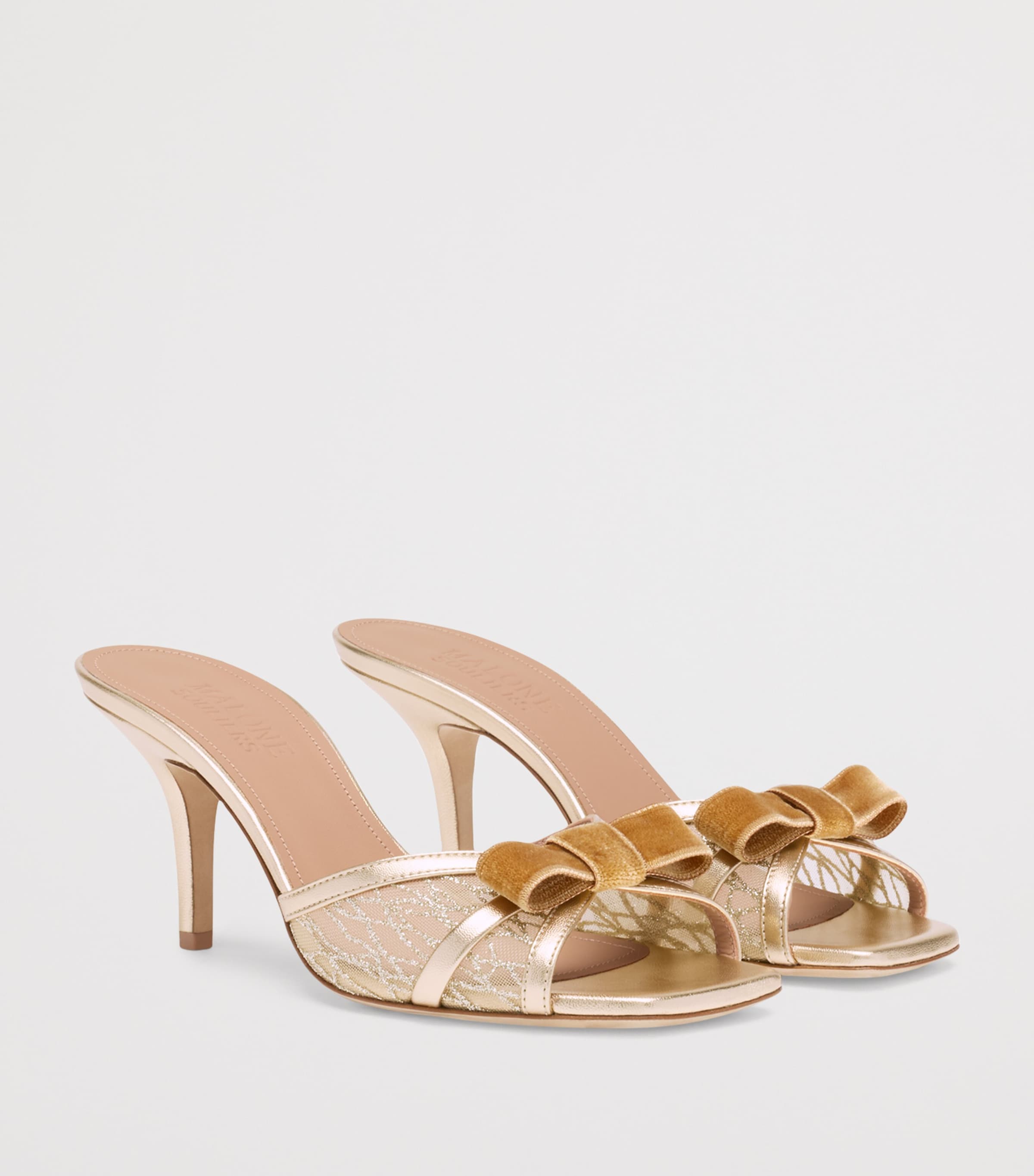 Glittered Perla Heeled Sandals 70 GOLD Image 3