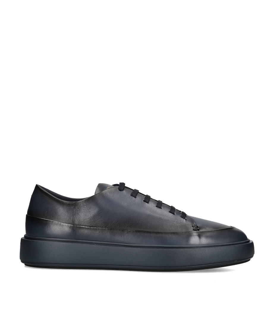 Officine Creative Leather Release Sneakers Blue/dark Image 1
