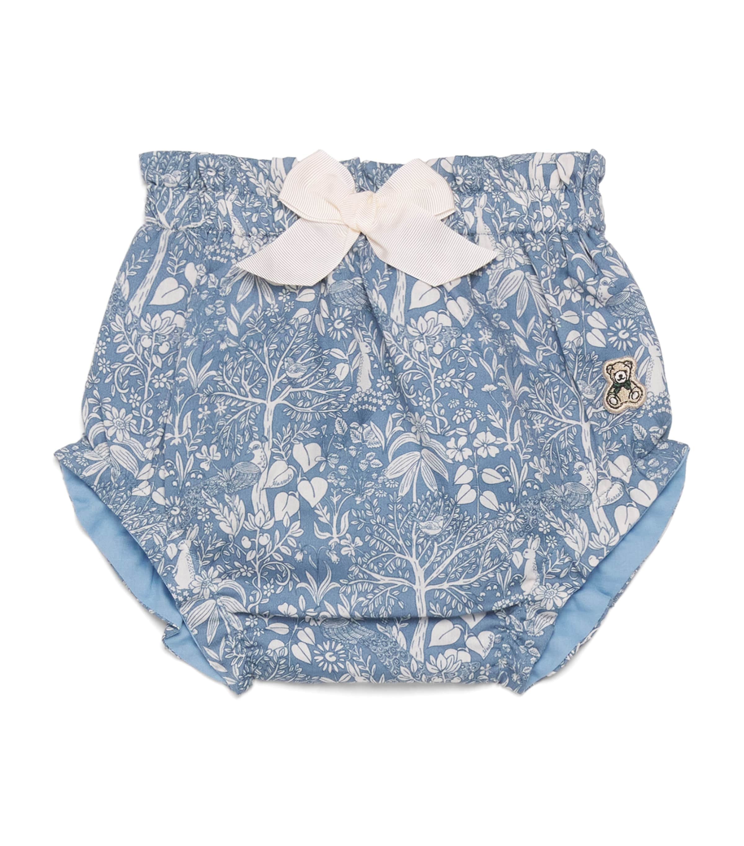 Harrods Woodland Print Bloomers (0-18 Months) Blue Image 1