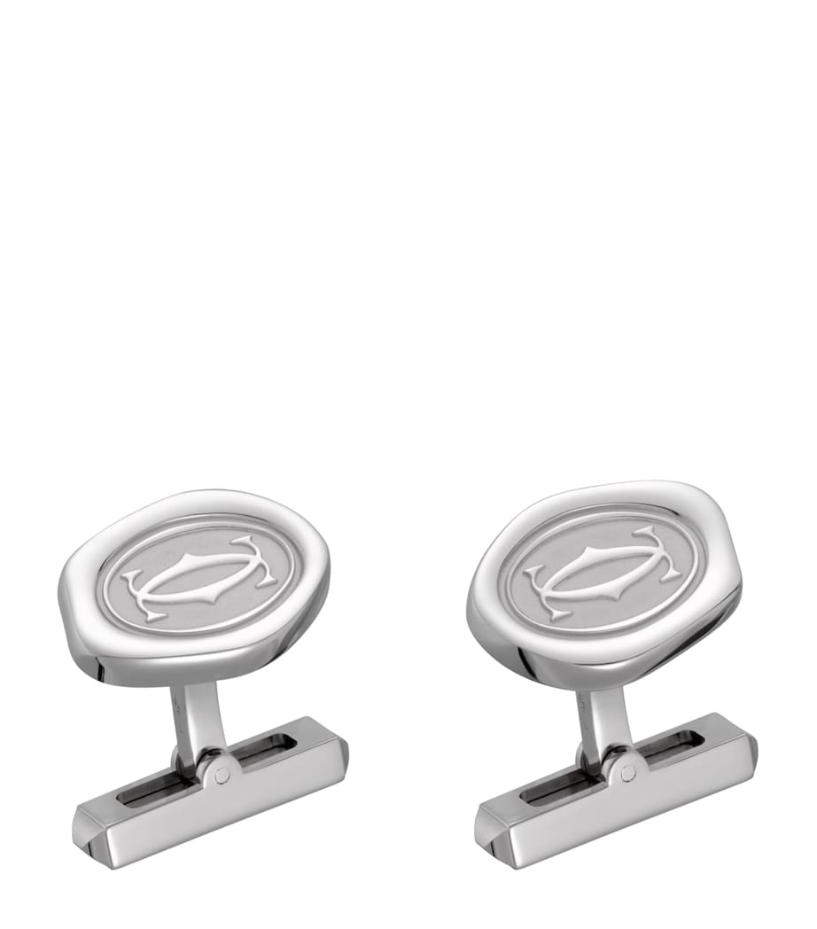 Sterling Silver Wax Seal Cufflinks STERLING SILVER Image 1