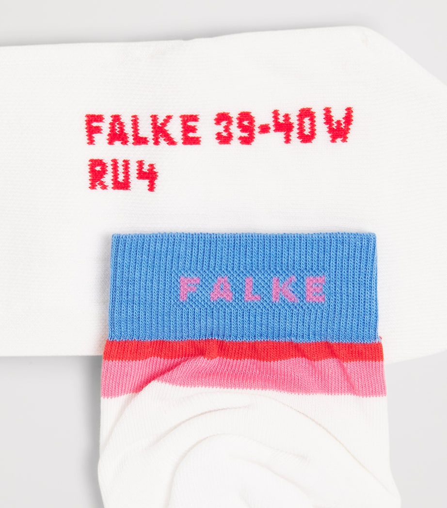 Falke Womens RU4 Endurance Running Socks White Image 2