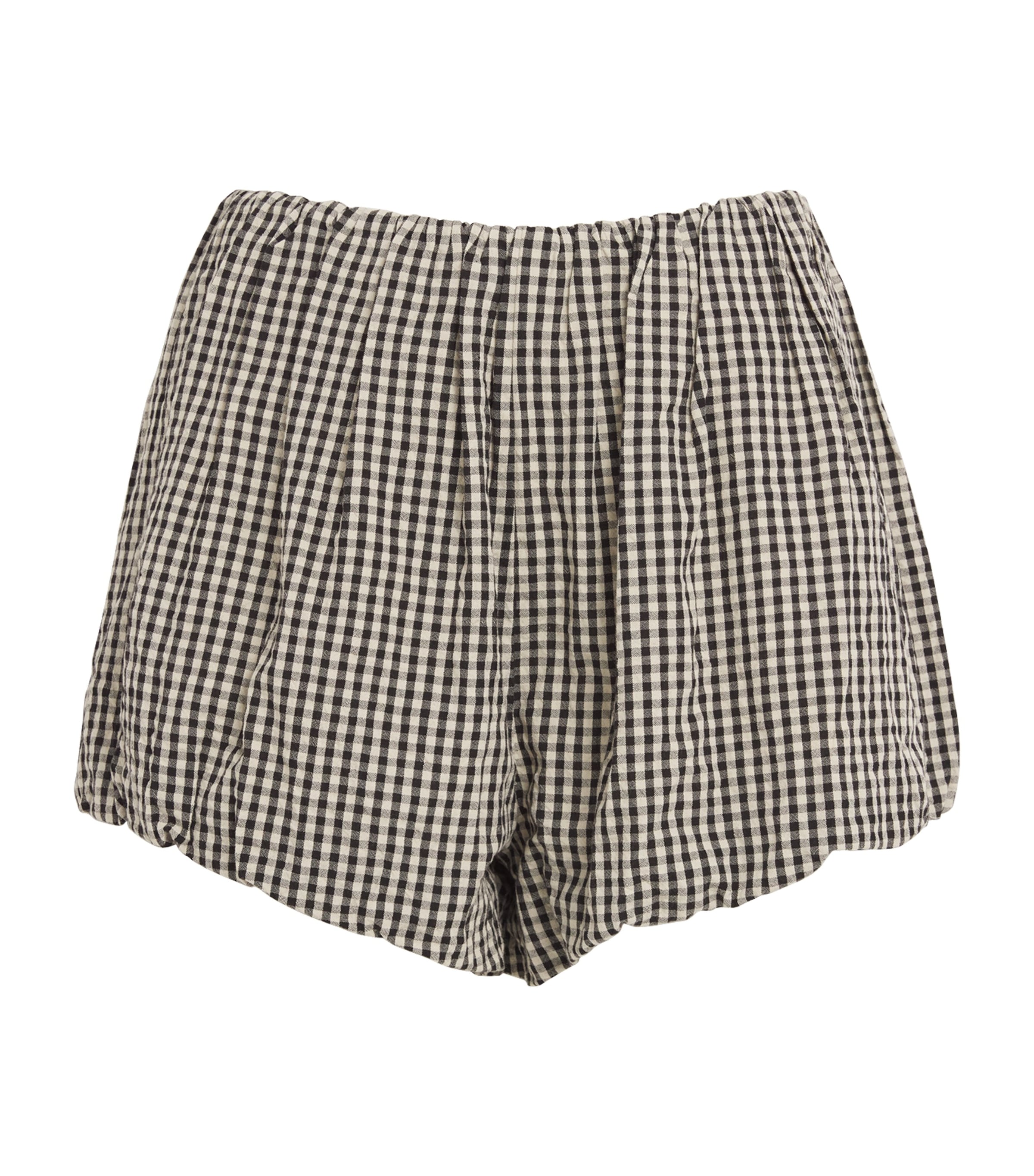 Posse Cotton Check Aurelia Shorts In Multicolor