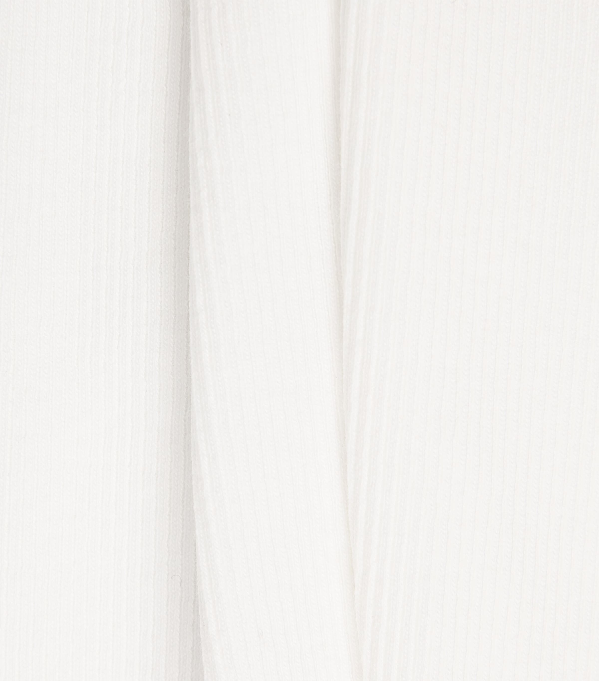 Stretch-Cotton Ribbed Saba Top WHITE Image 5