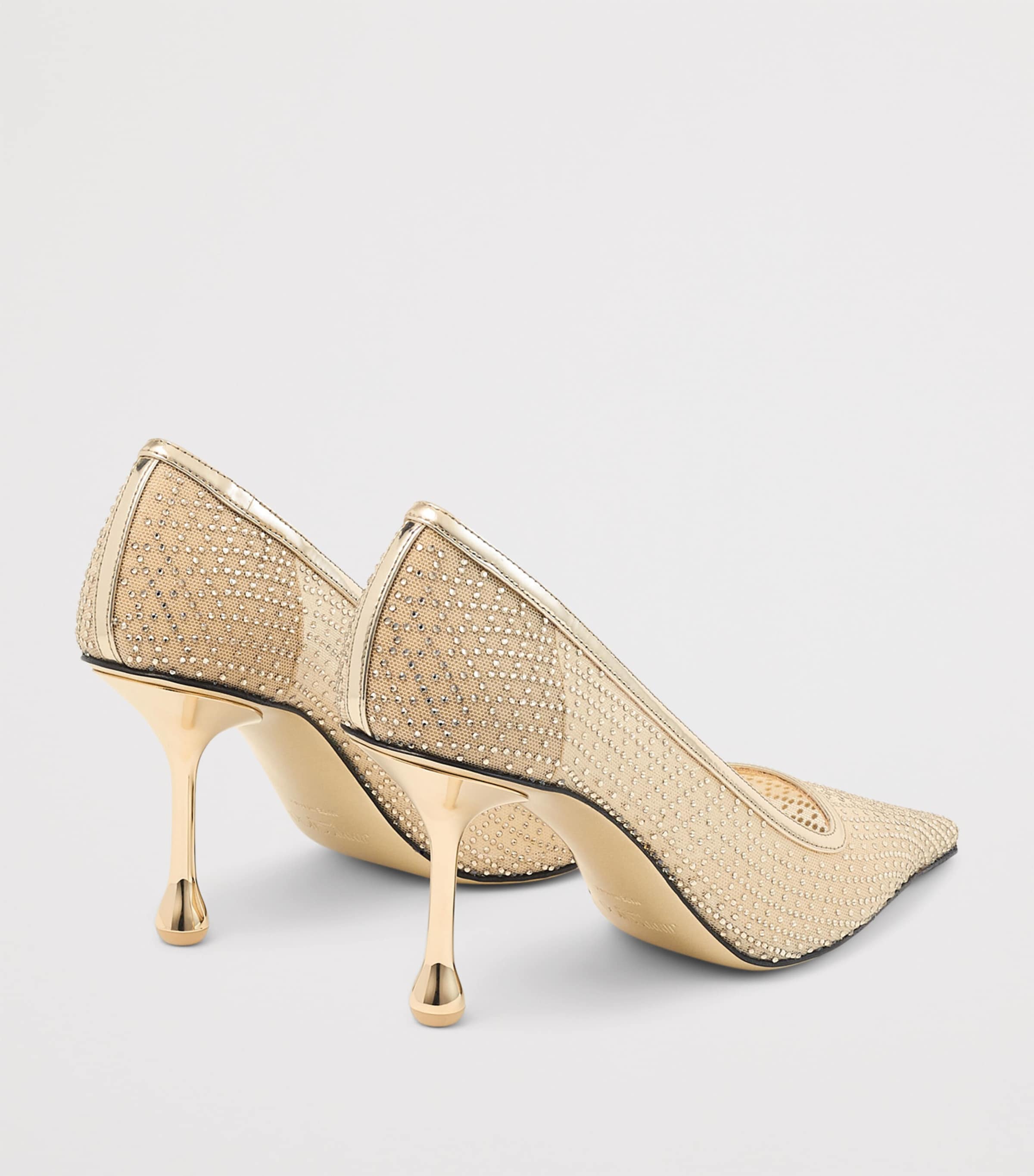 Ixia 80 Embellished Mesh Pumps GOLD/GOLD Image 4