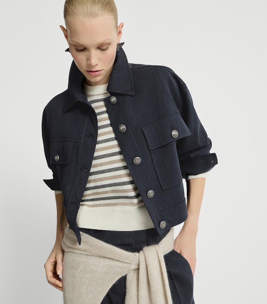Brunello Cucinelli Womens Virgin Wool Jacket Image 4