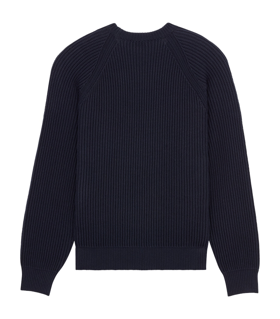 Cotton Crew-Neck Sweater 4100 Image 2