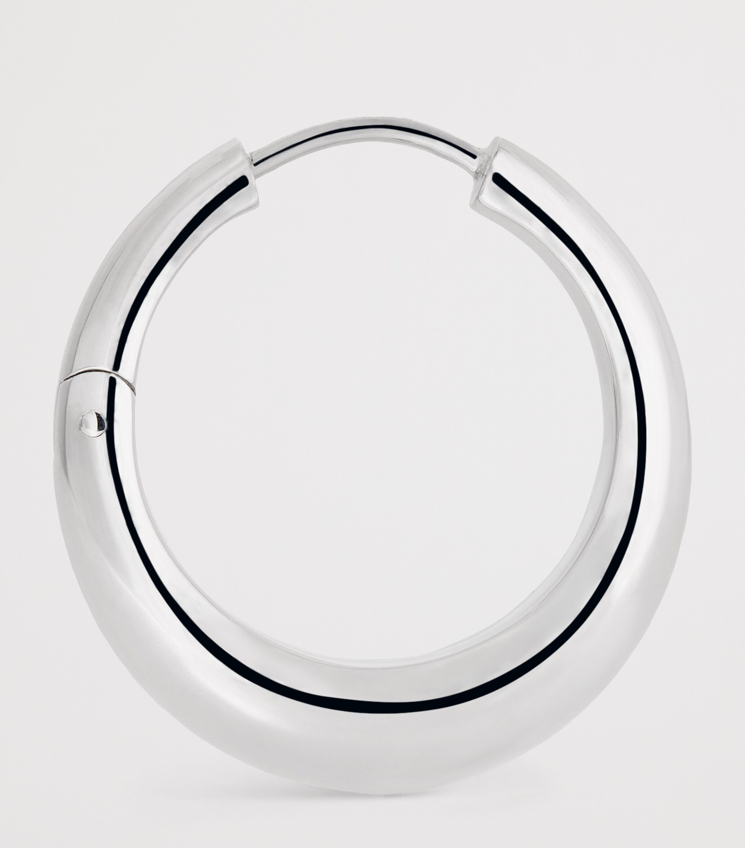 LIÉ STUDIO Sterling Silver The Andrea Hoop Earrings Silver Image 4