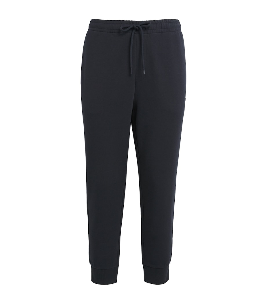 BOSS Mens Stretch-Cotton Cuffed Sweatpants Dark Blue Image 1