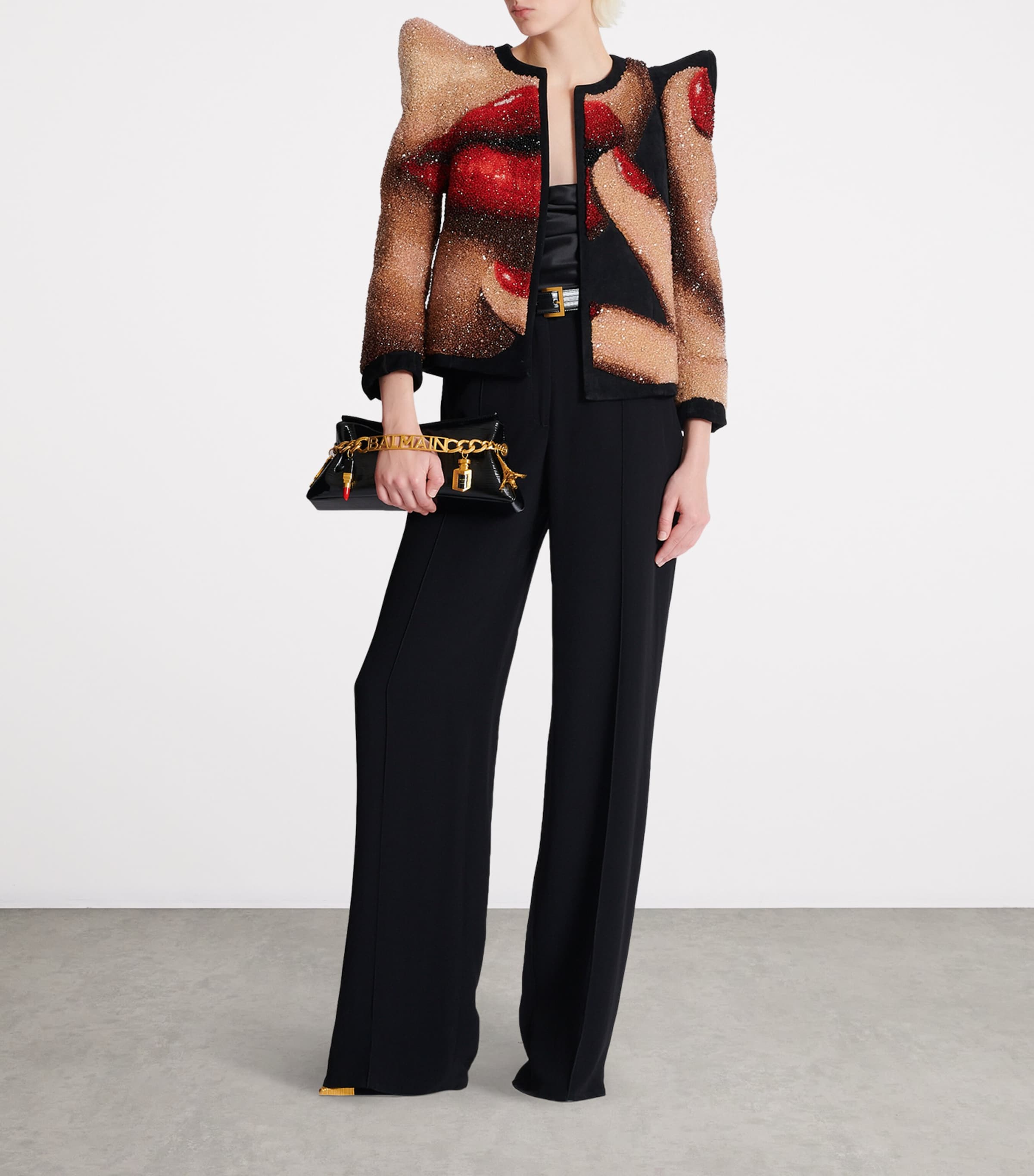 Silk Draped Top 0PA NOIR Image 5