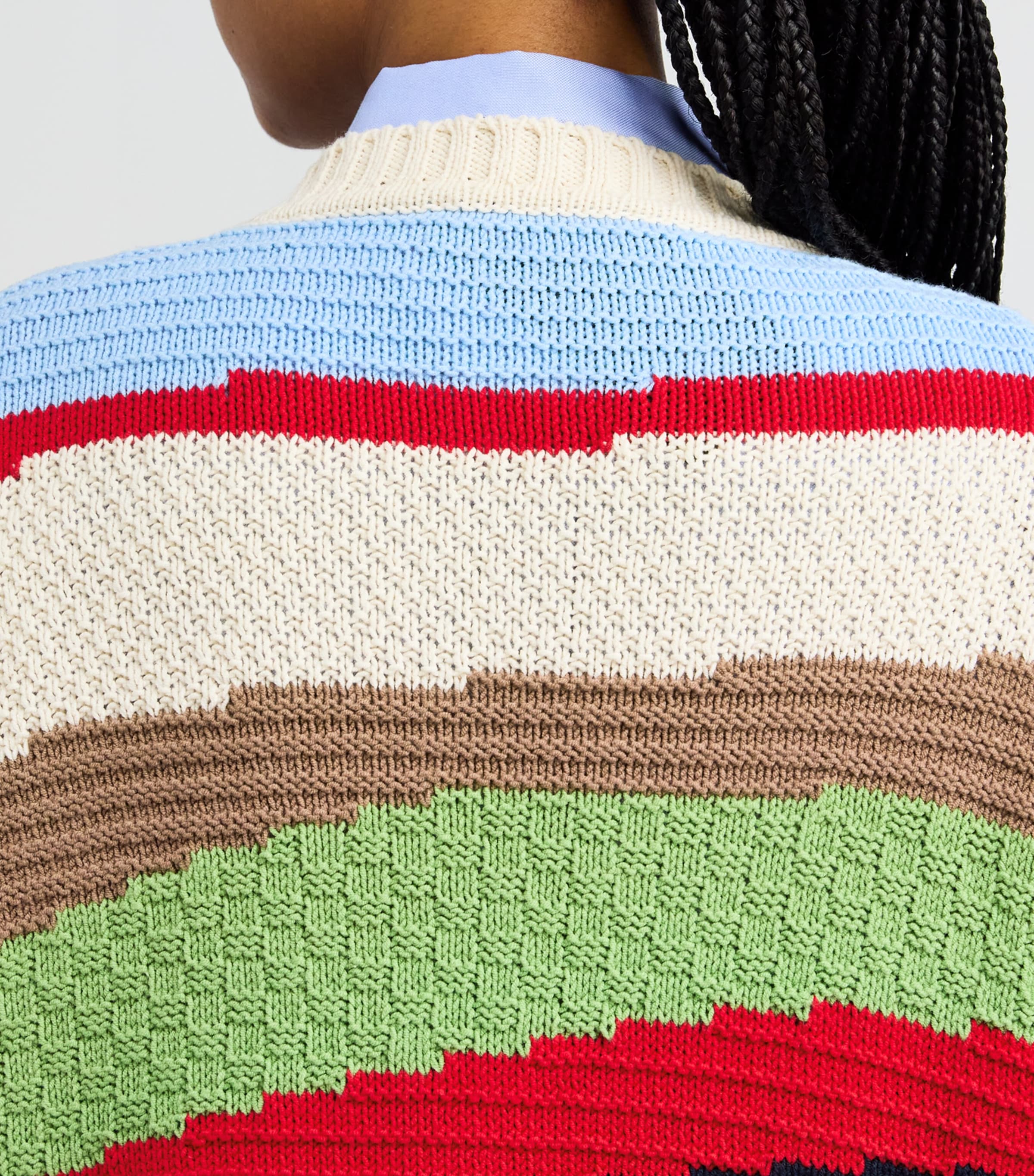 Weekend Max Mara Multi Cotton-Blend Jacquard Sweater