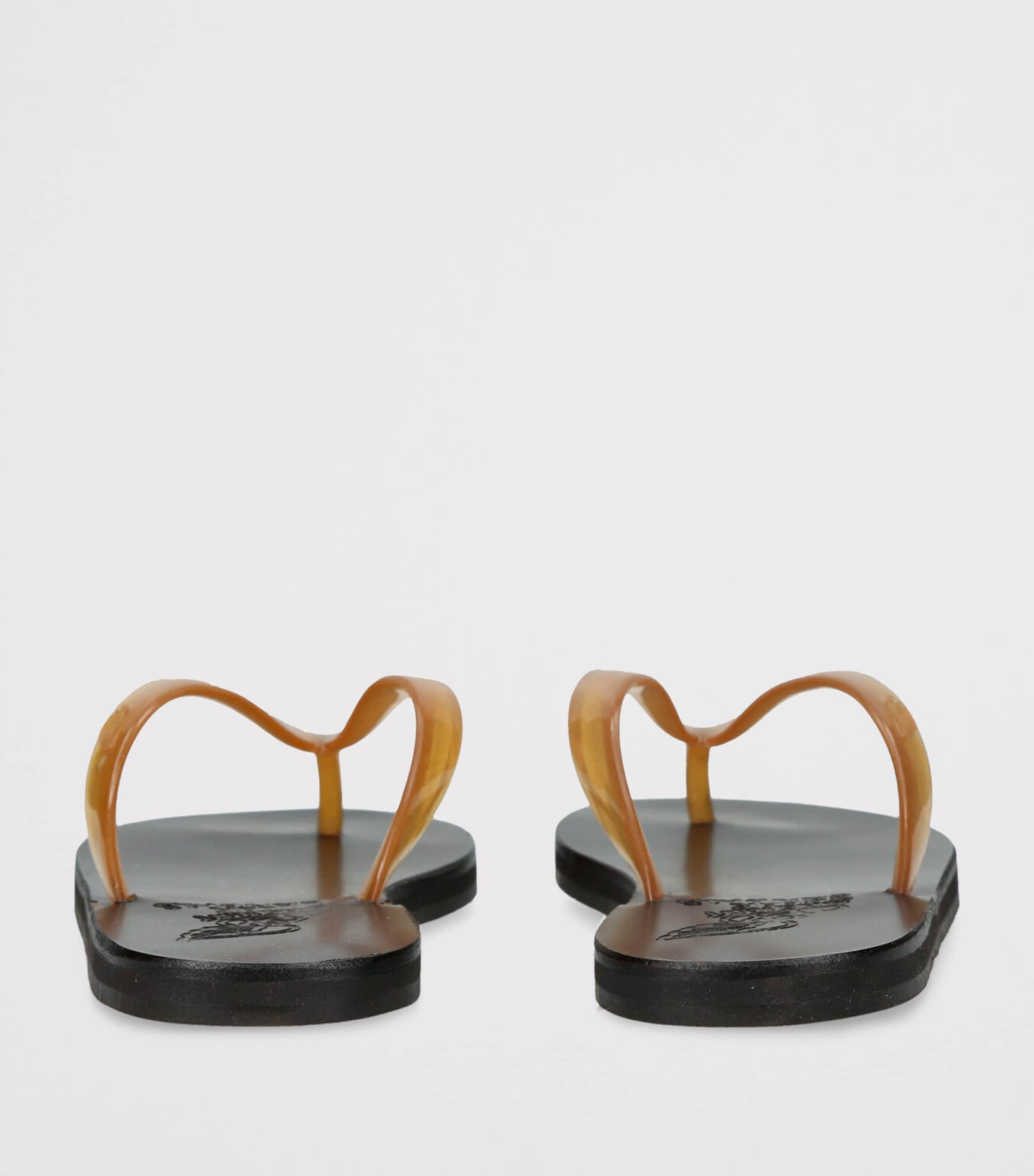 Ancient Greek Sandals Saionara Jelly Flip-Flops Brown Image 2