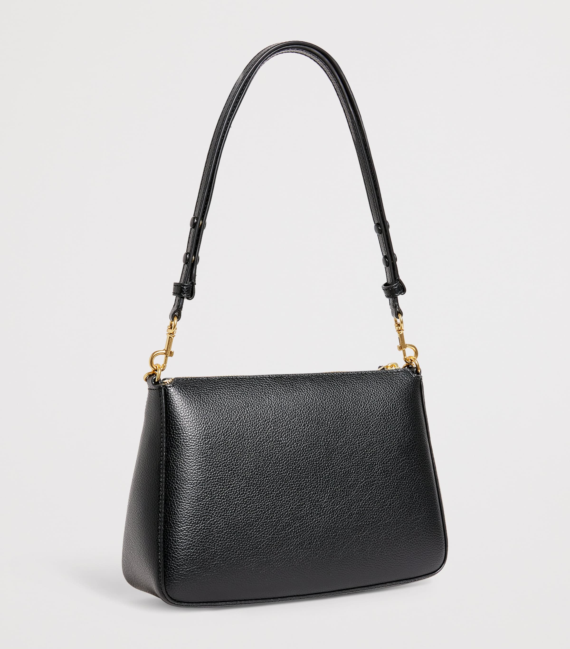 Tory Burch Black Leather Perry Shoulder Bag | Harrods US