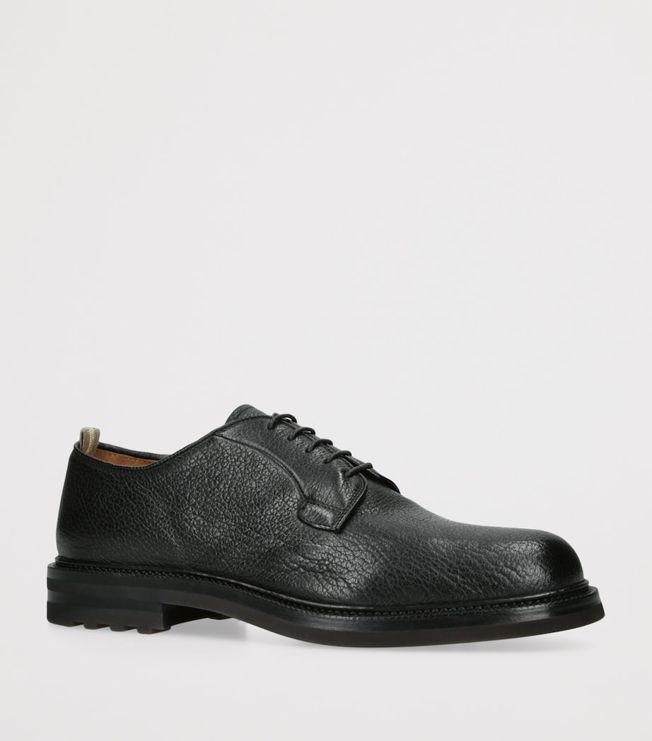 Leather Aston Flexi Derby Shoes BLACK Image 3