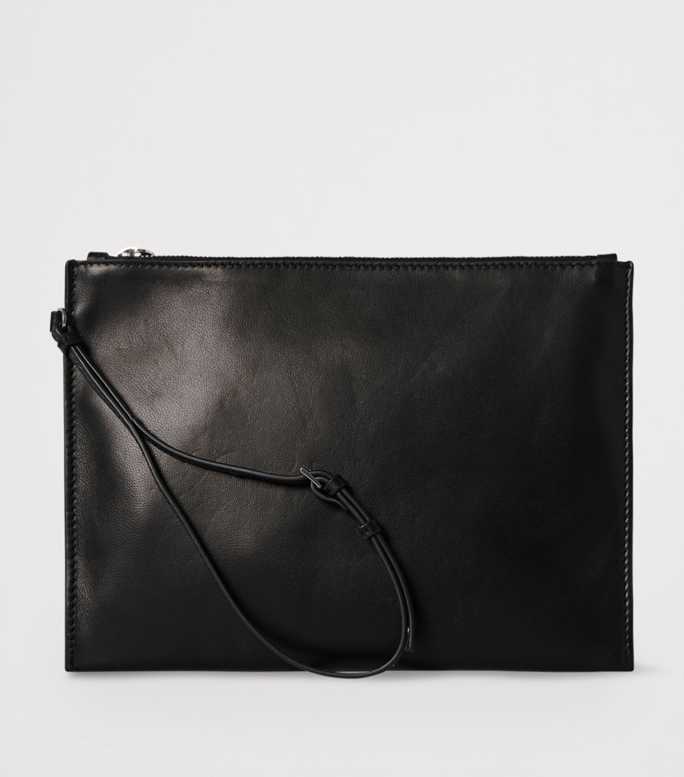 Lambskin Wristlet Pouch BLACK ANS Image 2