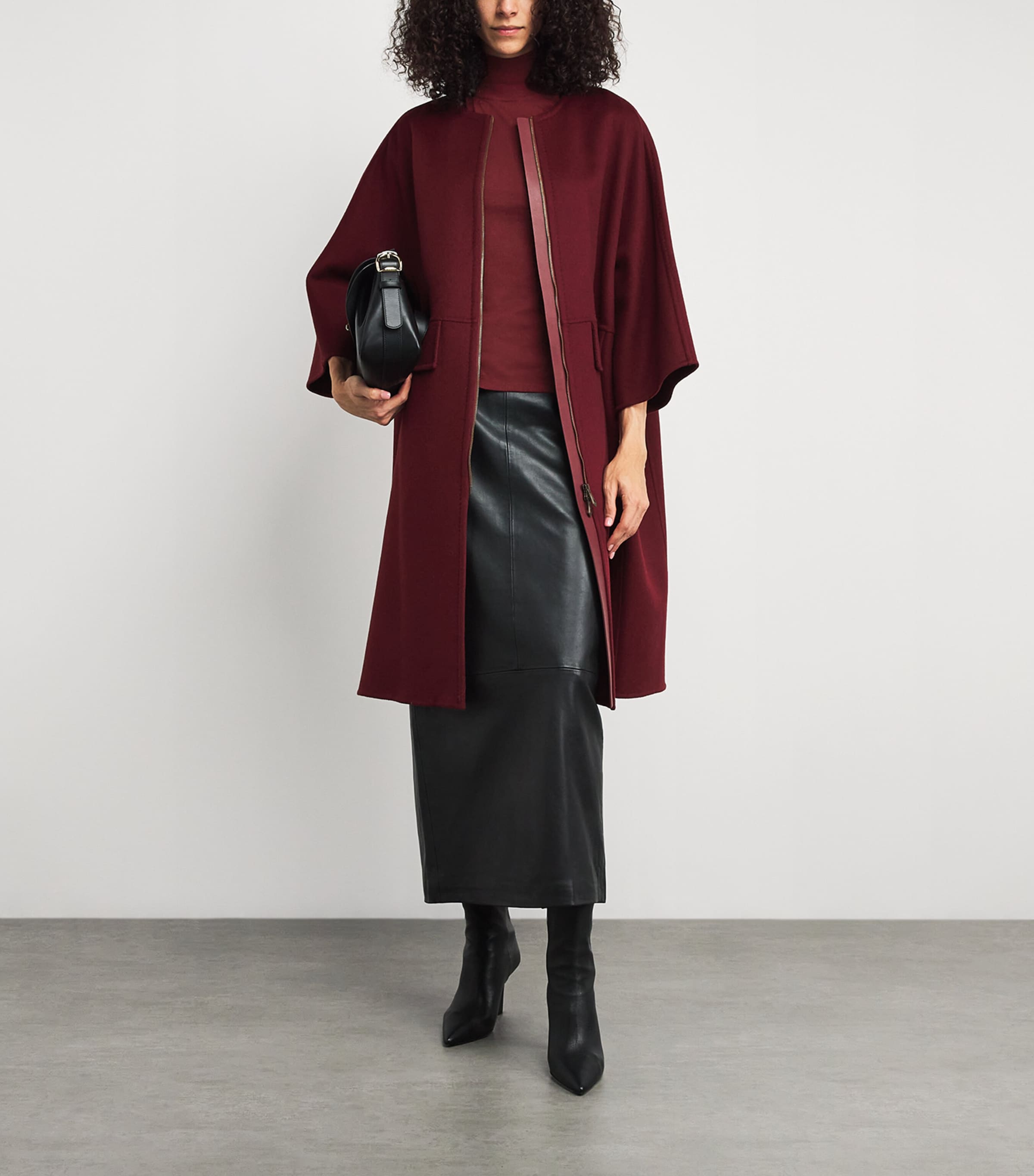 Cashmere Rollneck Sweater RASPBERRY Image 2