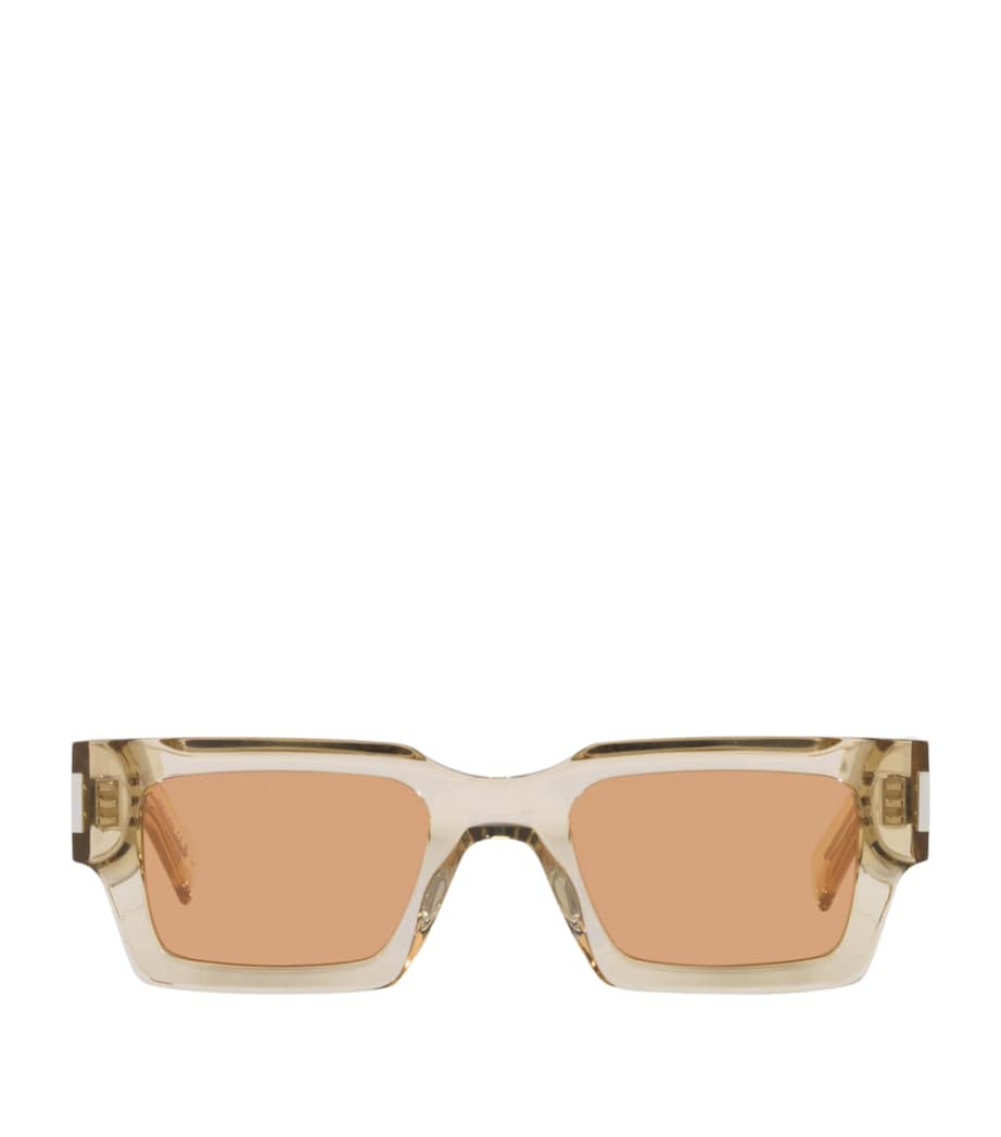 Saint Laurent SL 572 Rectangular Sunglasses Yellow Image 1