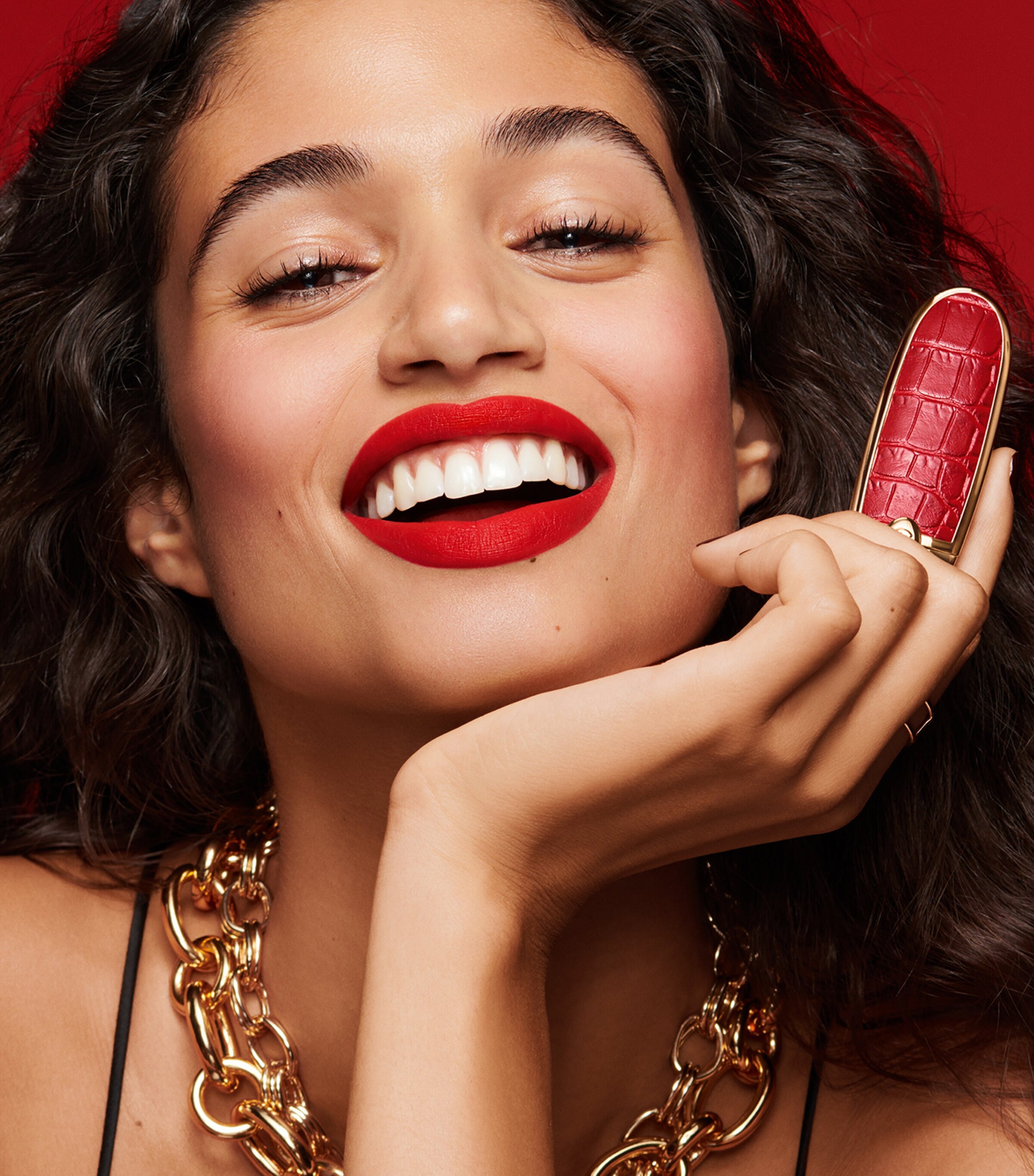 Leather Rouge G Lipstick Case LE CAMEL Image 5