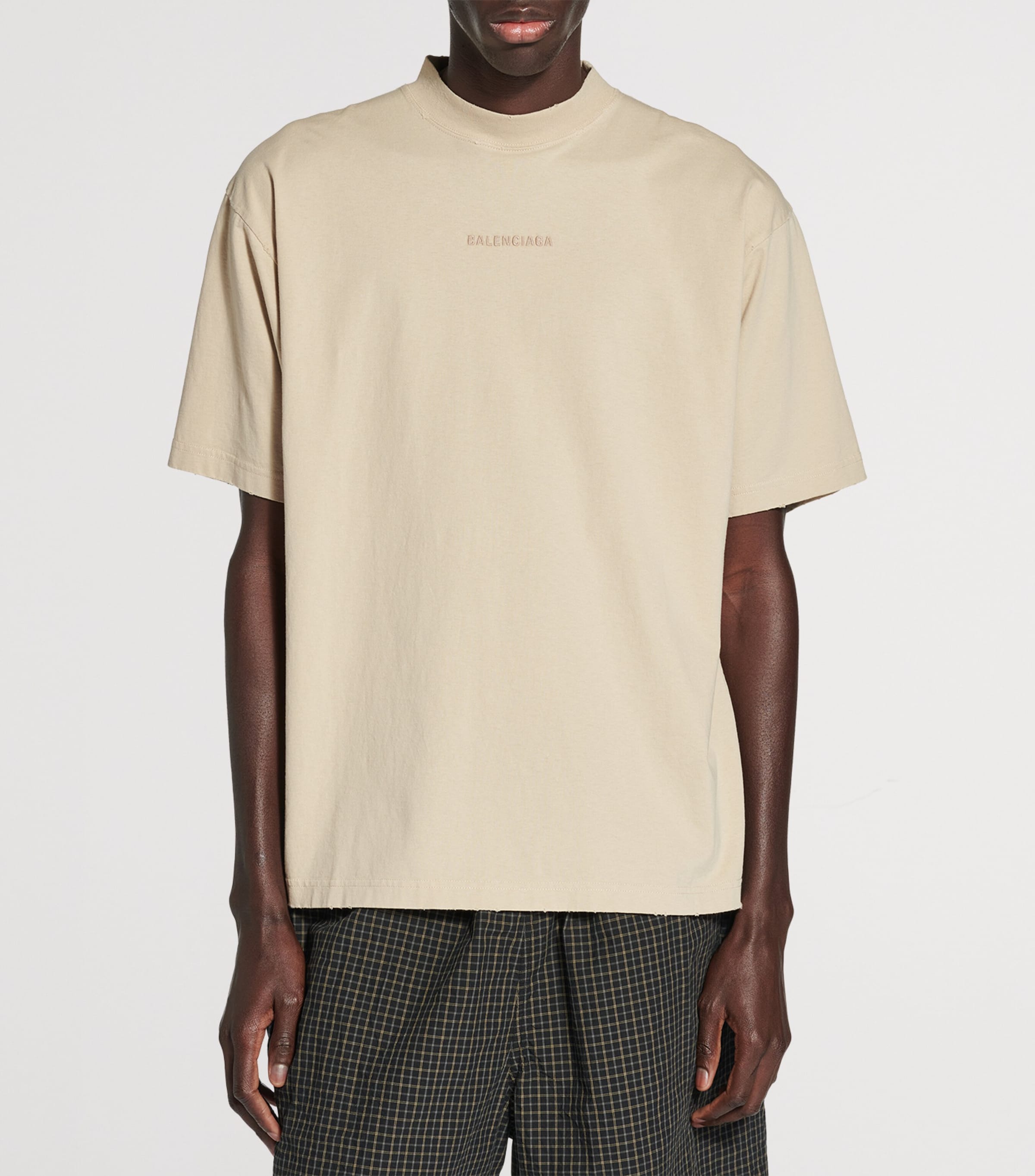 Cotton Distressed Logo T-Shirt 9661 Image 2