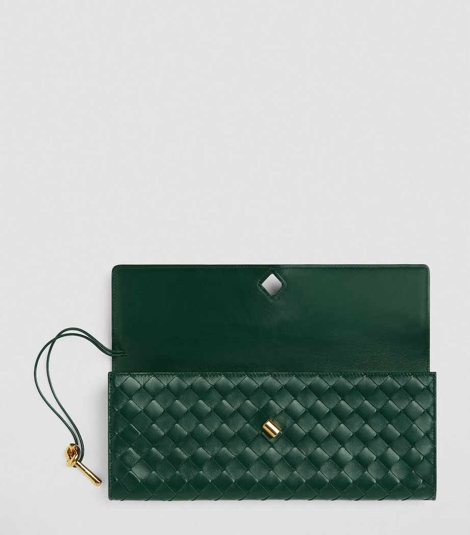 Small Leather Top-Handle Clutch Bag 3050 Image 4