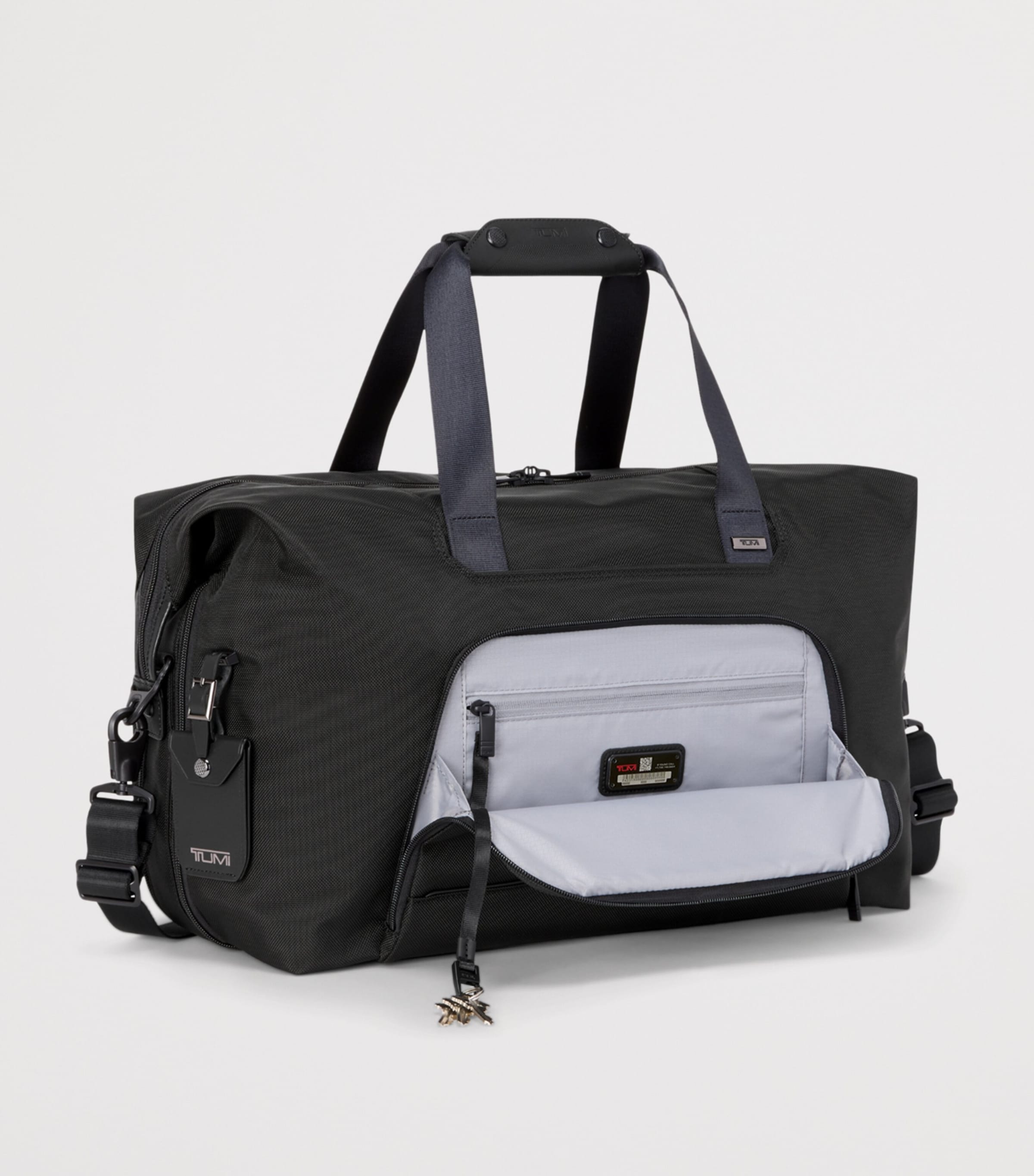 Tumi Black Alpha 4 Double Expansion Duffle Bag | Harrods US